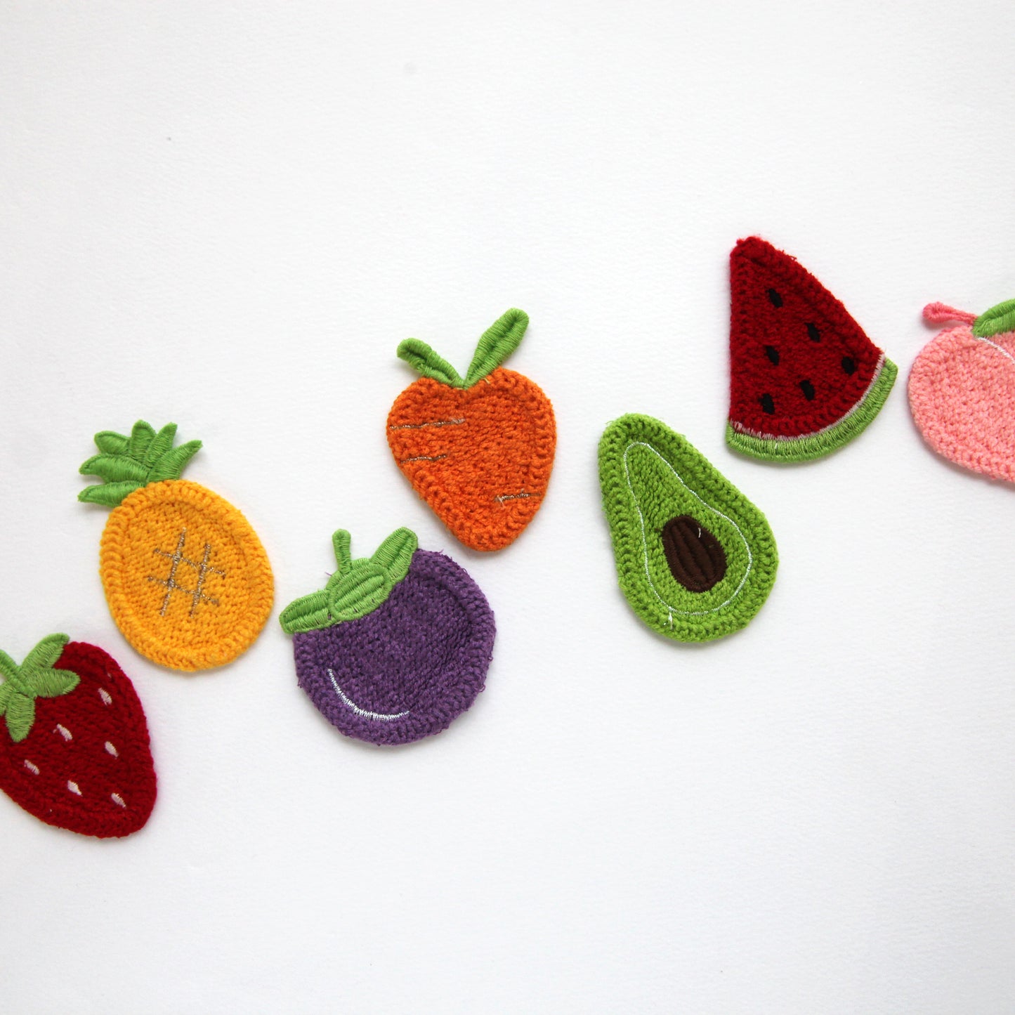 Fruit Embroidered Patch 4/10pcs