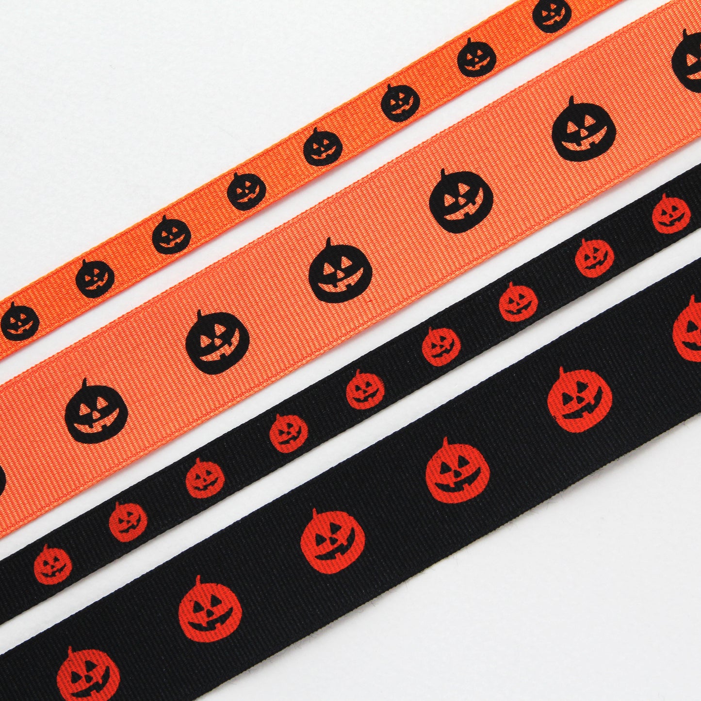 Halloween Pumpkin  Ribbon 0.39/0.98inch (1cm/2.5cm) x 2Yards