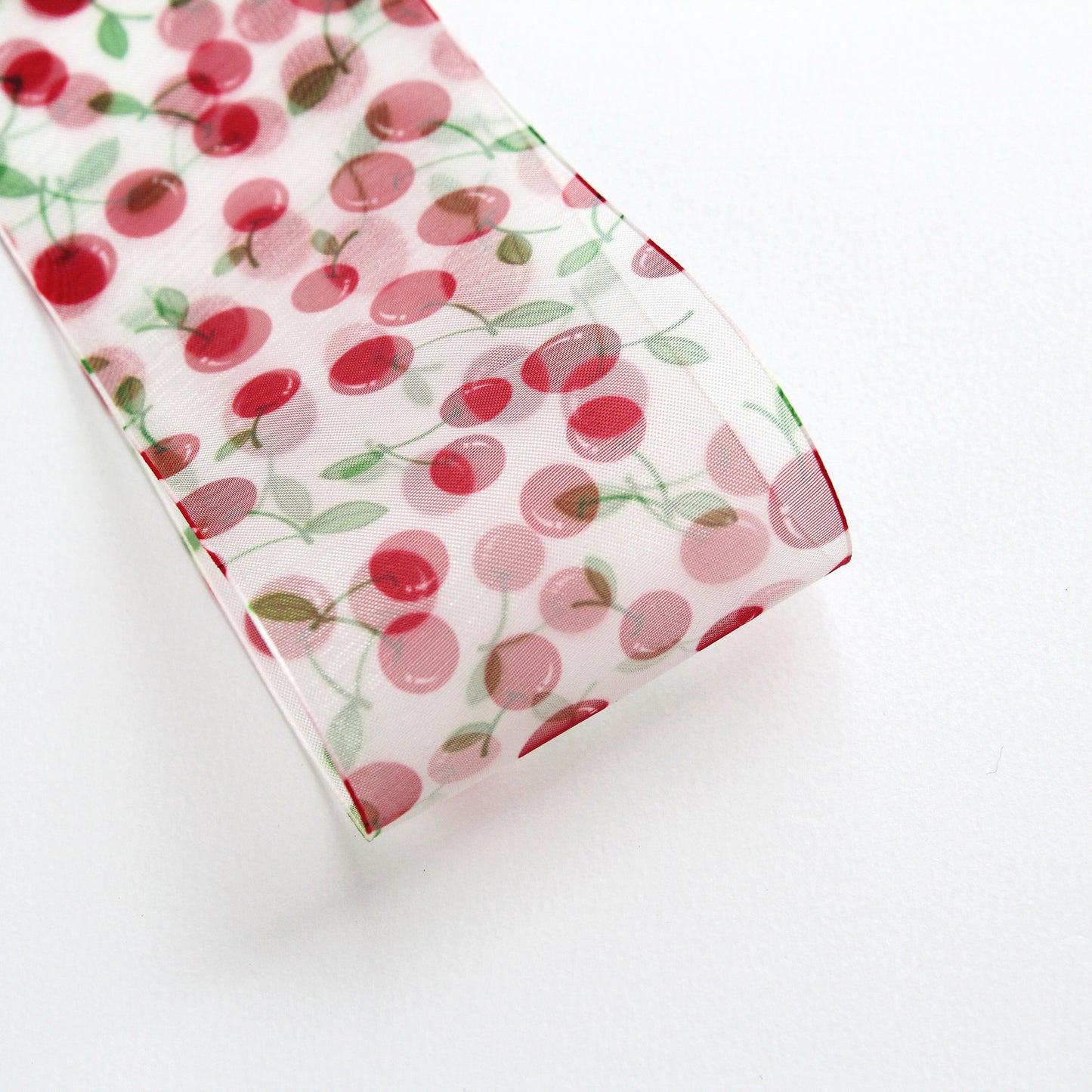Cherry Organdy Ribbon 2/5/10Yard