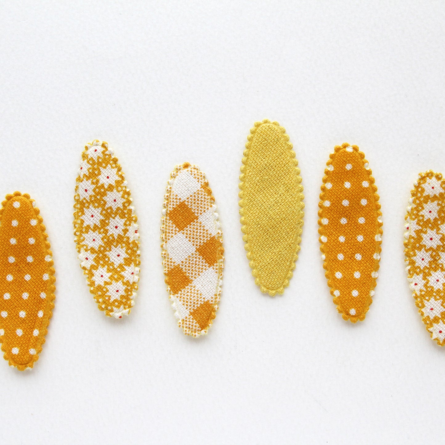 Yellow Snap Clip Covers 4pcs