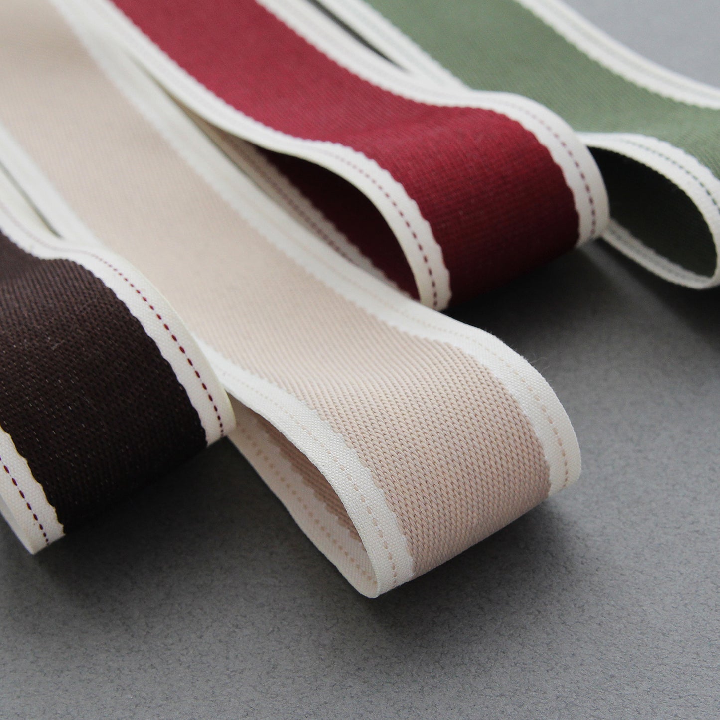 Stitched Edge Elegance Ribbon 1.57inch(4cm) x 2/5/10Yards
