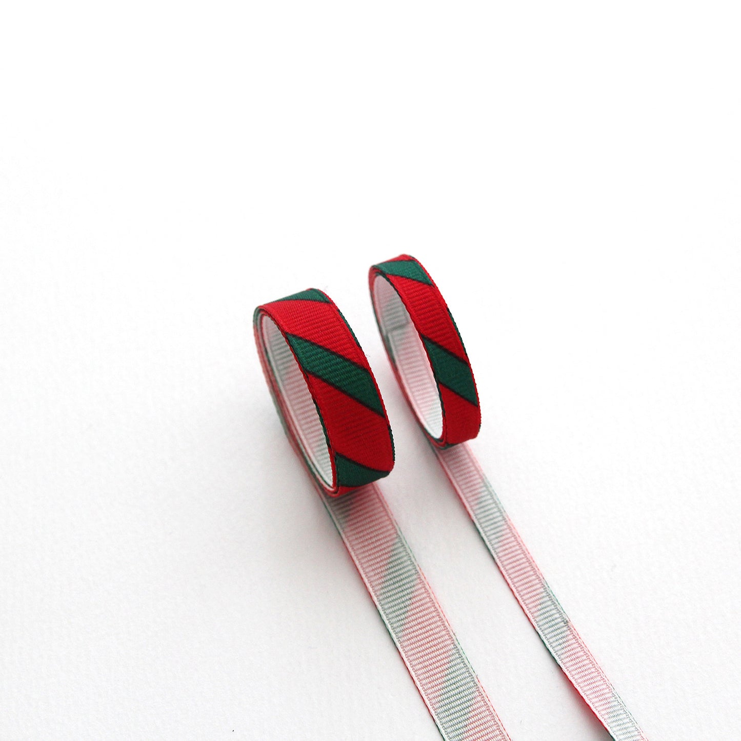 Diagonal Stripe Christmas Ribbon 2/5/10Yards