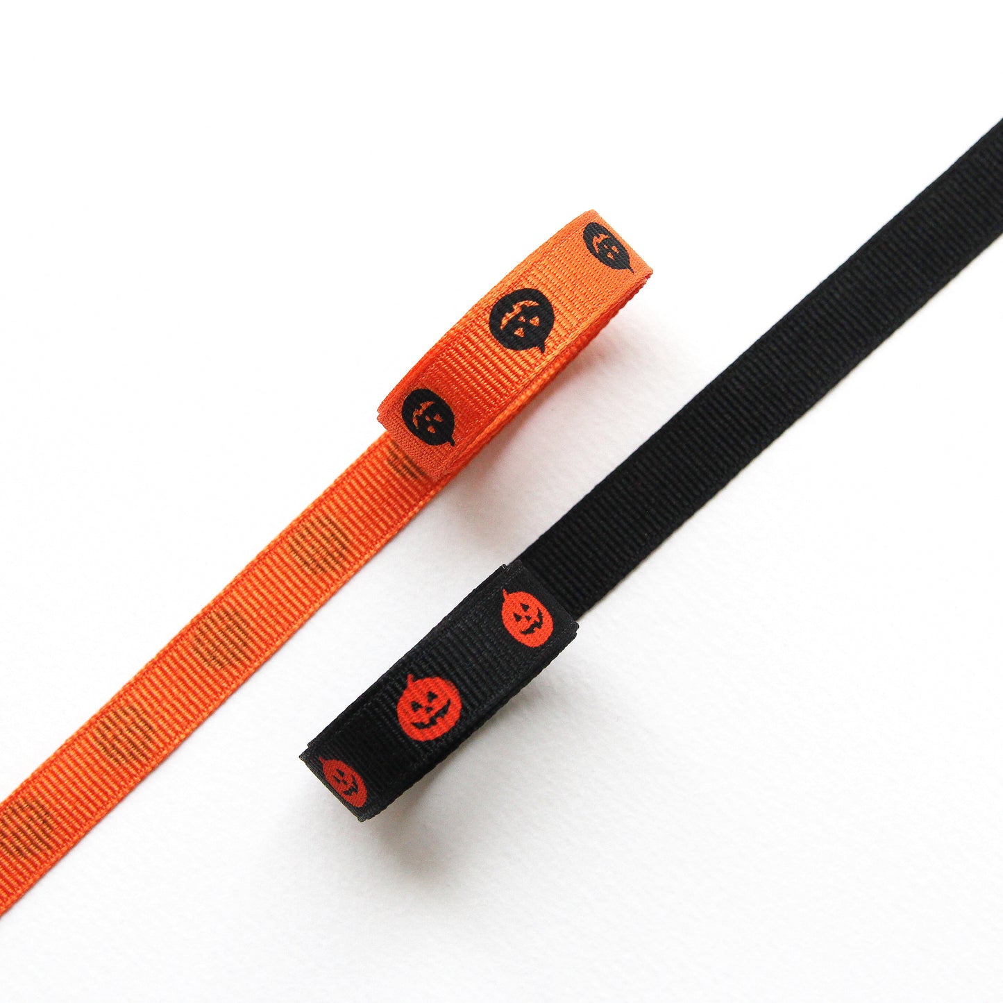 Halloween Pumpkin  Ribbon 0.39/0.98inch (1cm/2.5cm) x 2Yards