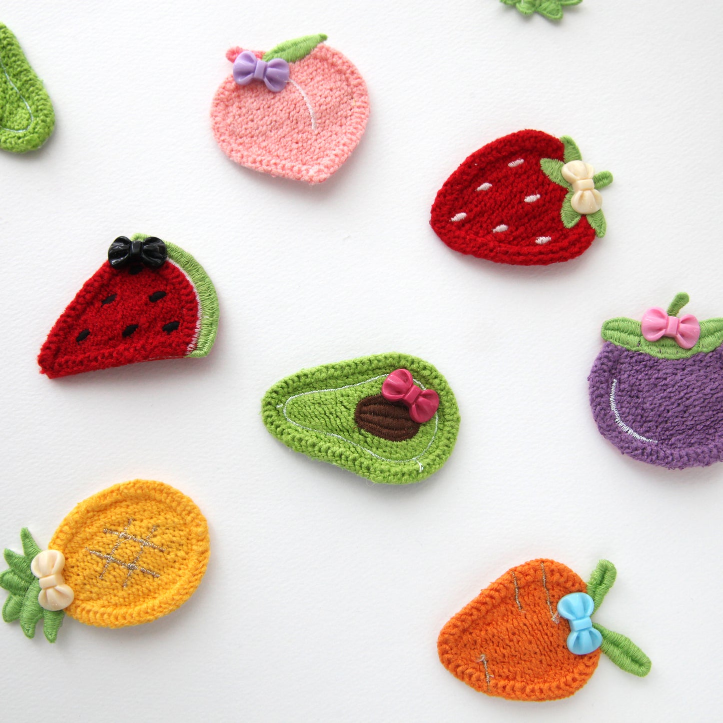 Fruit Embroidered Patch 4/10pcs