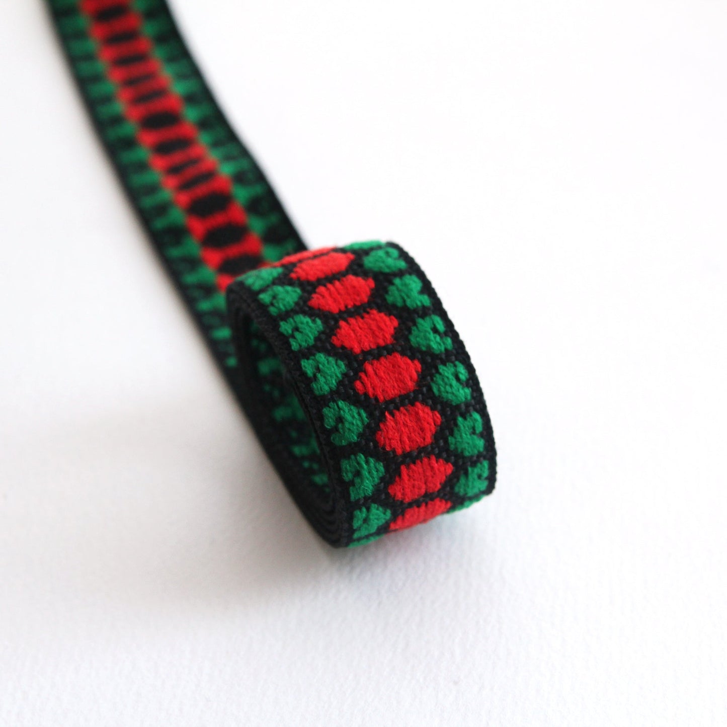 Red Honeycomb  Ribbon 1.06inch(2.7cm) x 2/5/10Yards