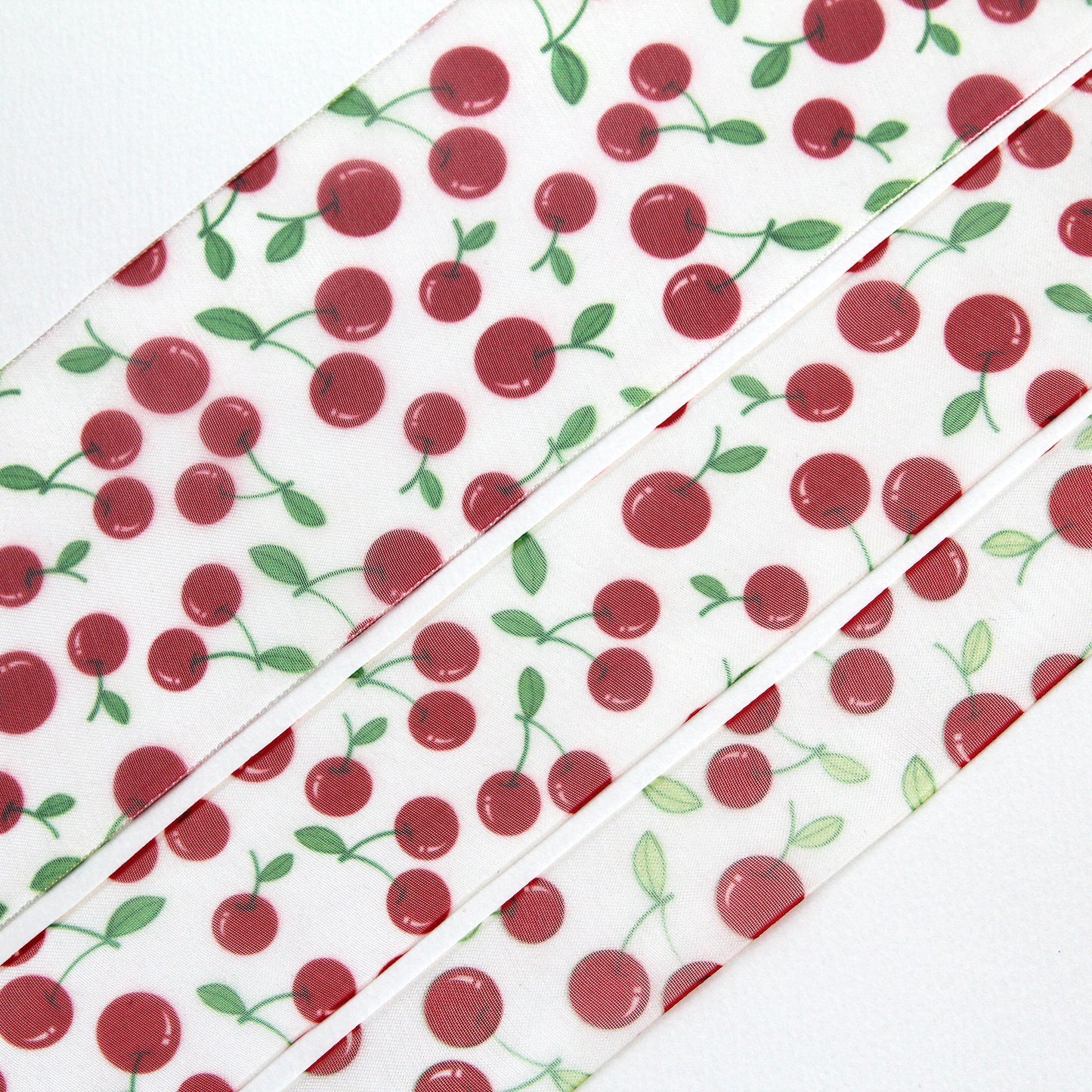 Cherry Organdy Ribbon 2/5/10Yard