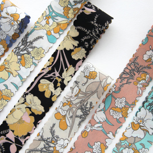 Wavy Flower Ribbon 1.45 Inch(3.7cm) x 2/5/10Yards