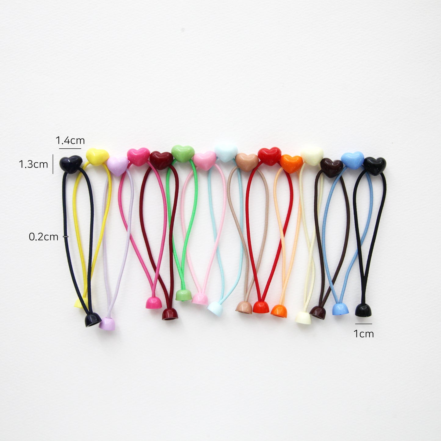 4/10pcs Heart Shape Hair Bobbles, Hair Tie[G28]