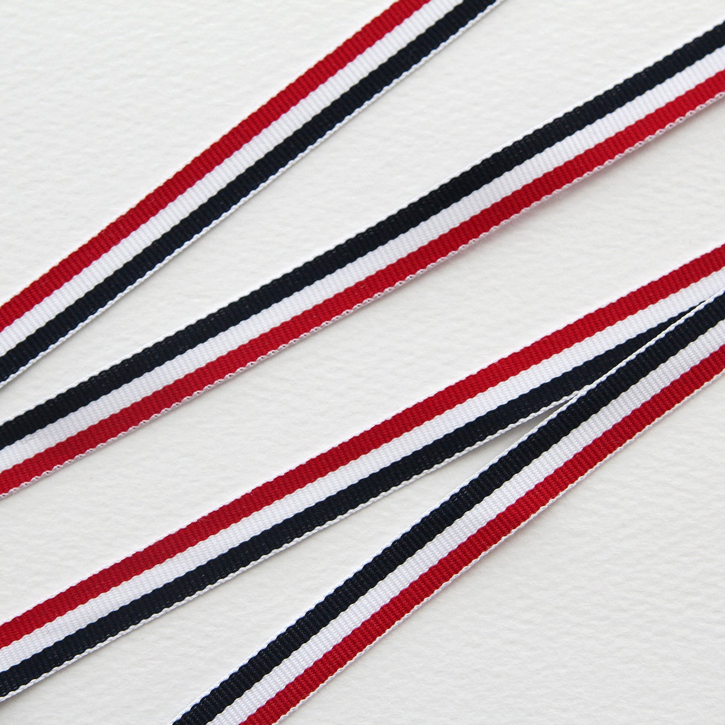 Cool Tricolor Ribbon 0.39inch (1cm) x 2/5/10Yards