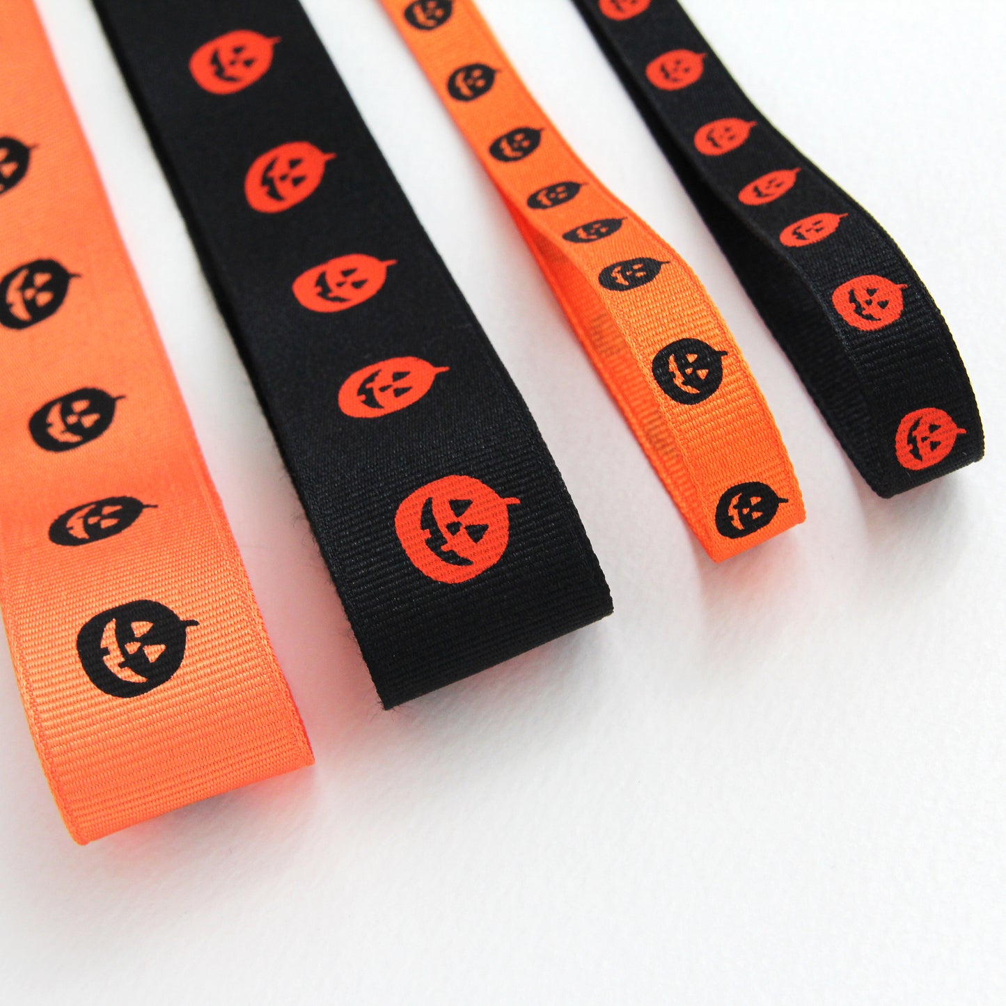Halloween Pumpkin  Ribbon 0.39/0.98inch (1cm/2.5cm) x 2Yards