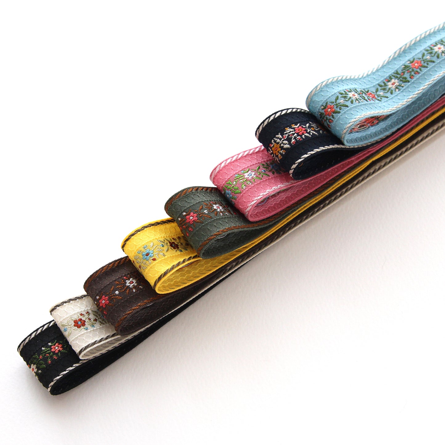Floral Elegance Jacquard Ribbon 1.06inch (2.7cm) x 2/5/10Yards