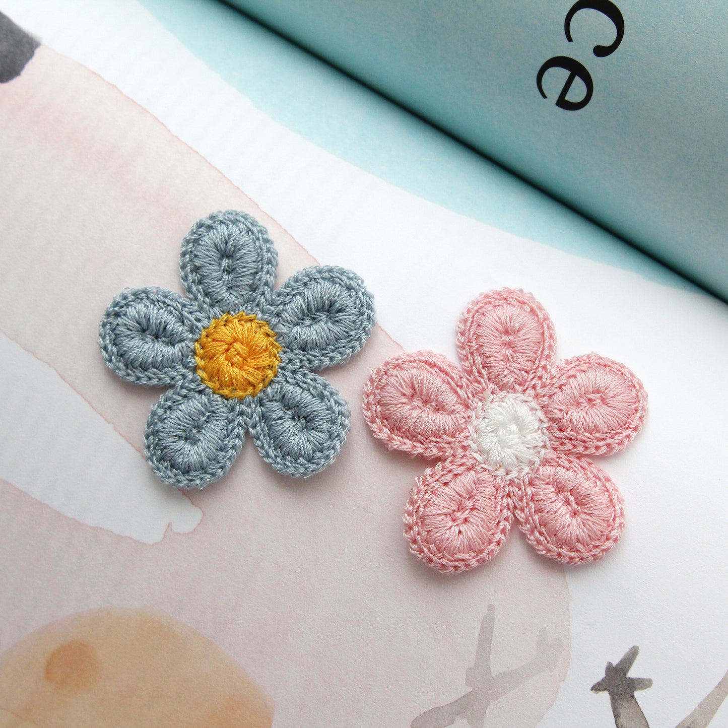 Embroidered Flower Patch 4/10pcs