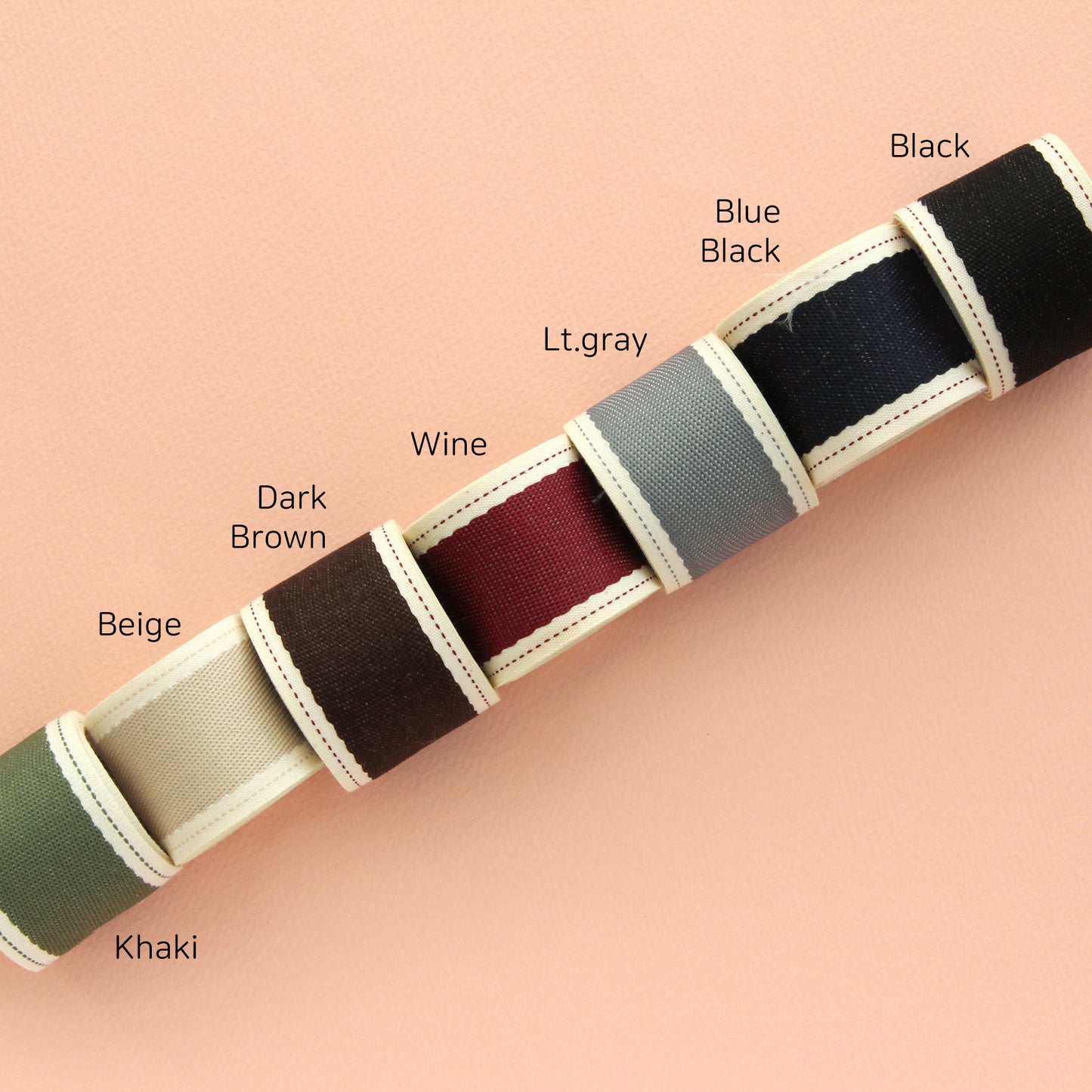 Stitched Edge Elegance Ribbon 1.57inch(4cm) x 2/5/10Yards