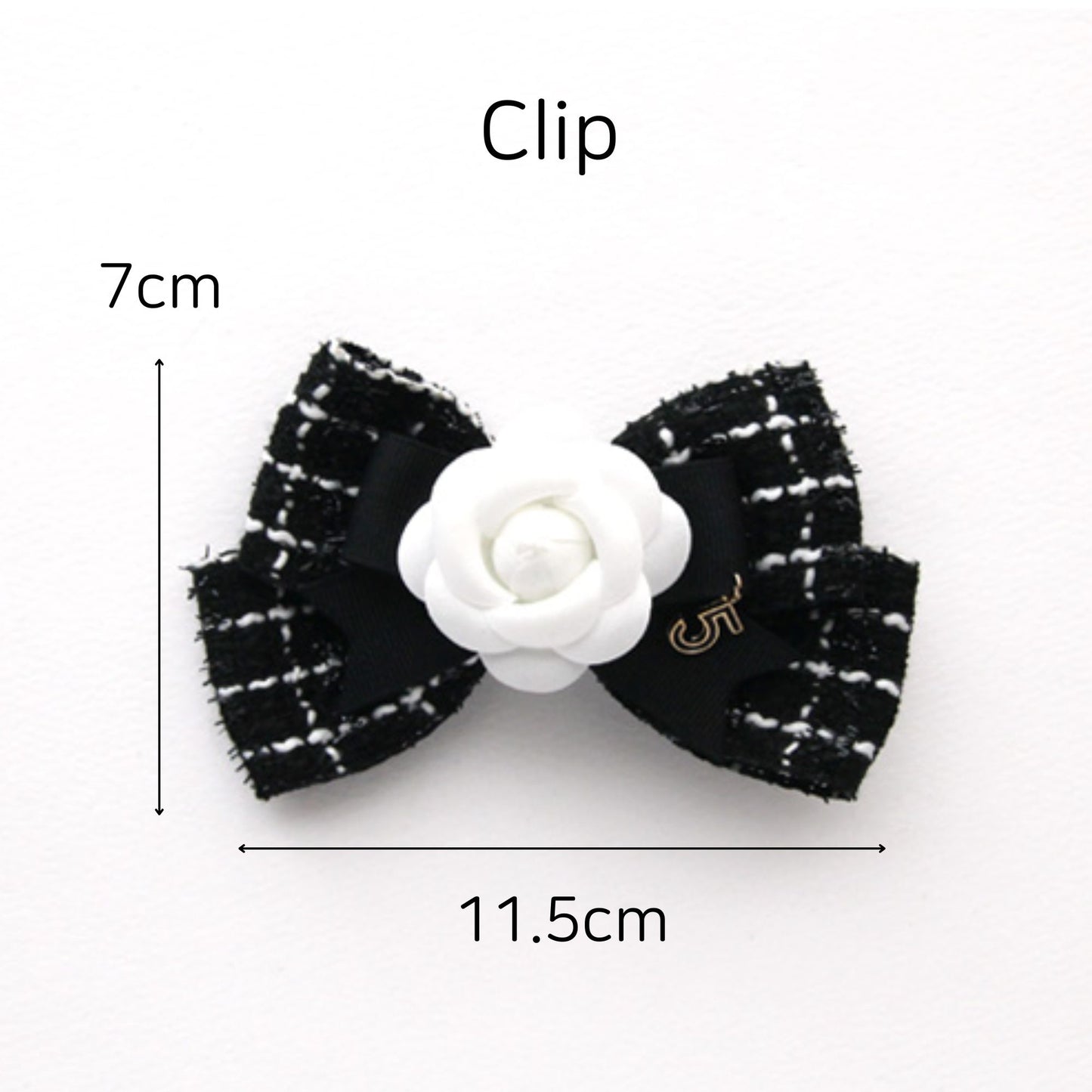 Grid Tweed Hair Accessories