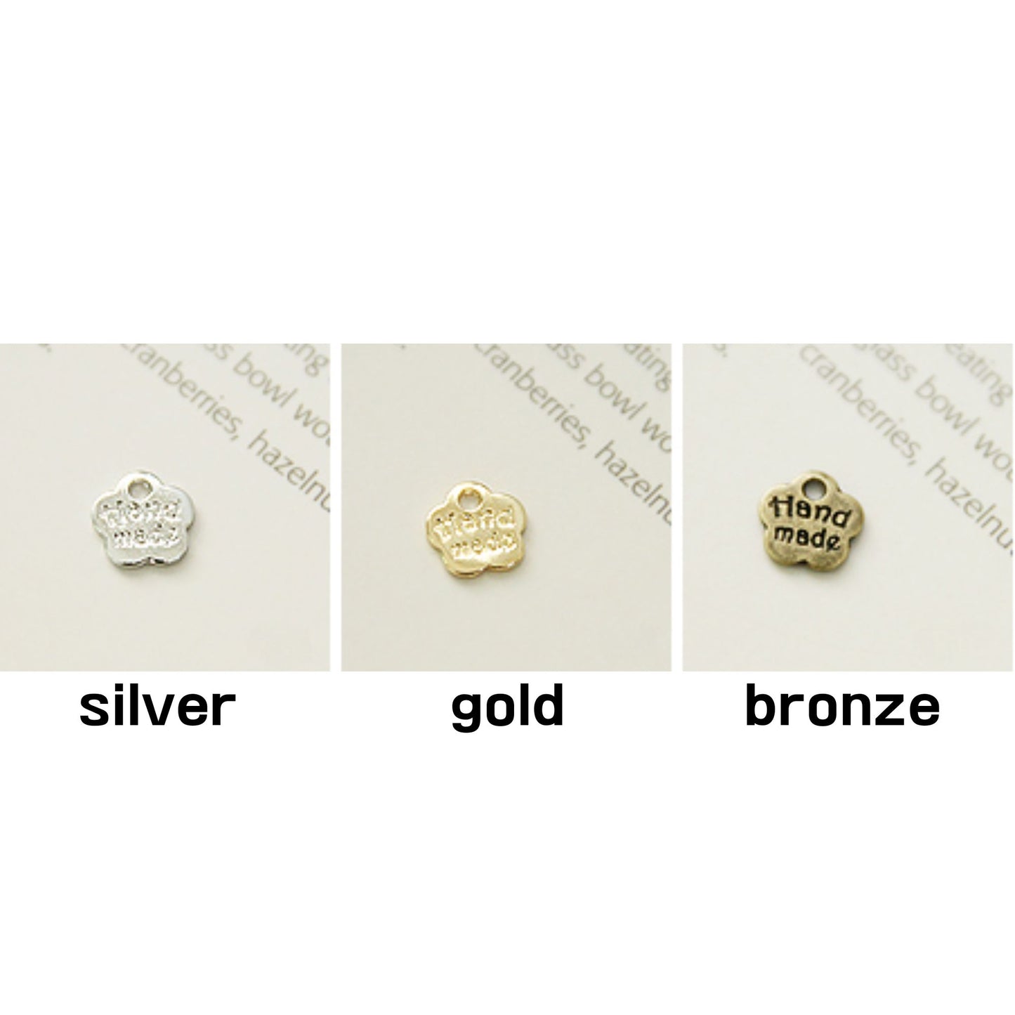 4/10/30/50pcs Flower Charms [J21]