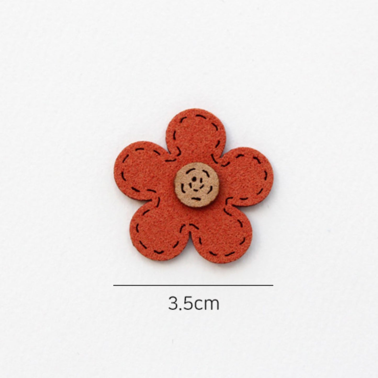 4pcs Colorful Suede Blossoms embellishments[P411]