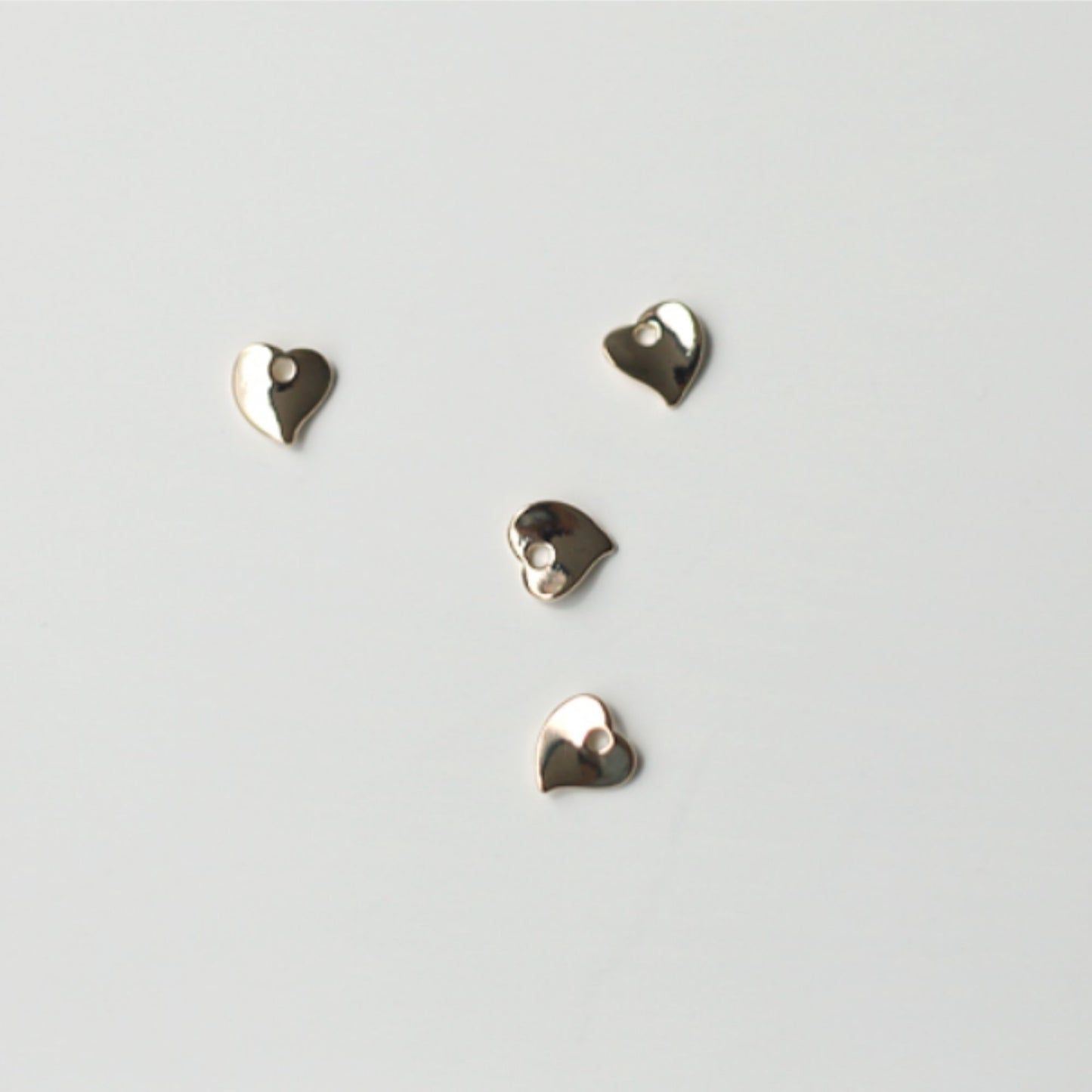 4/10/30pcs Wavy Heart-Shaped Charms[J36]