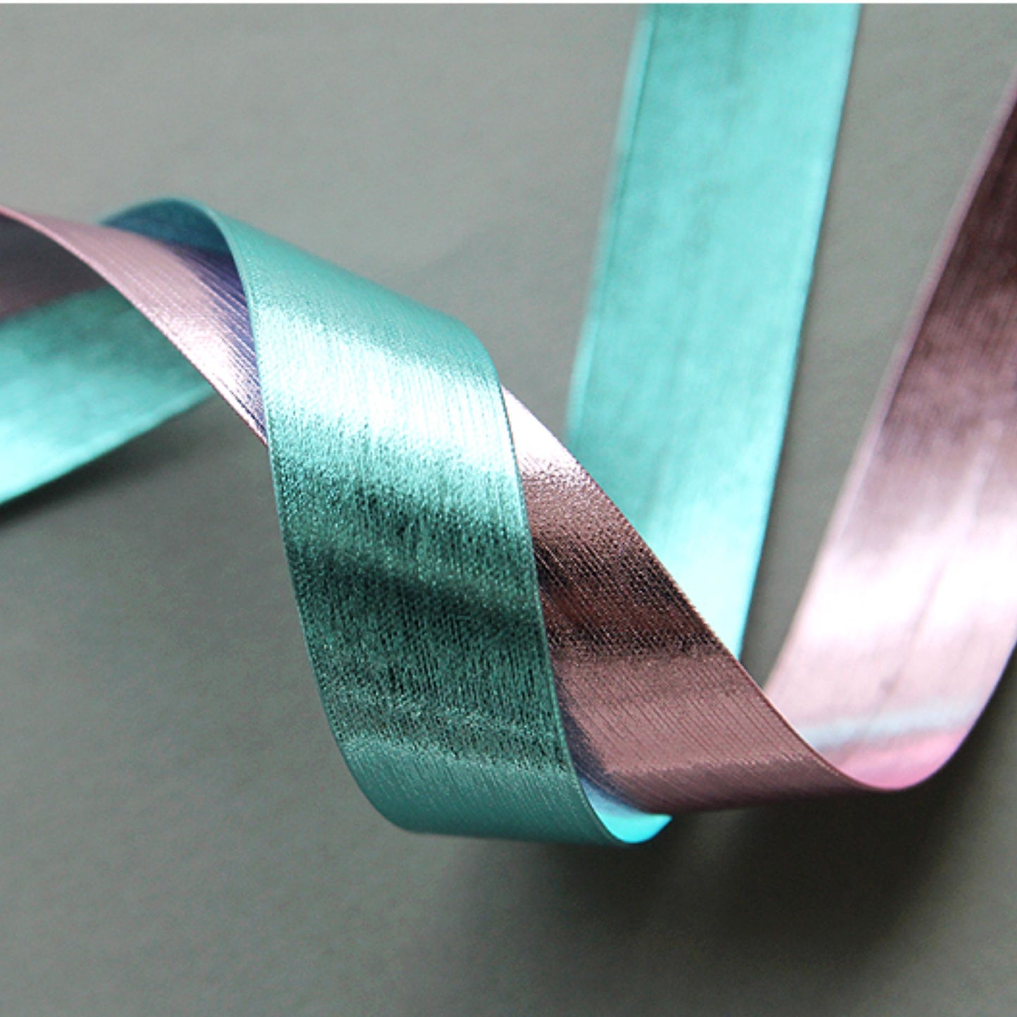 Shine Mirror Fabric Ribbon 0.39inch(1cm), 0.78inch(2cm)x 2Yards