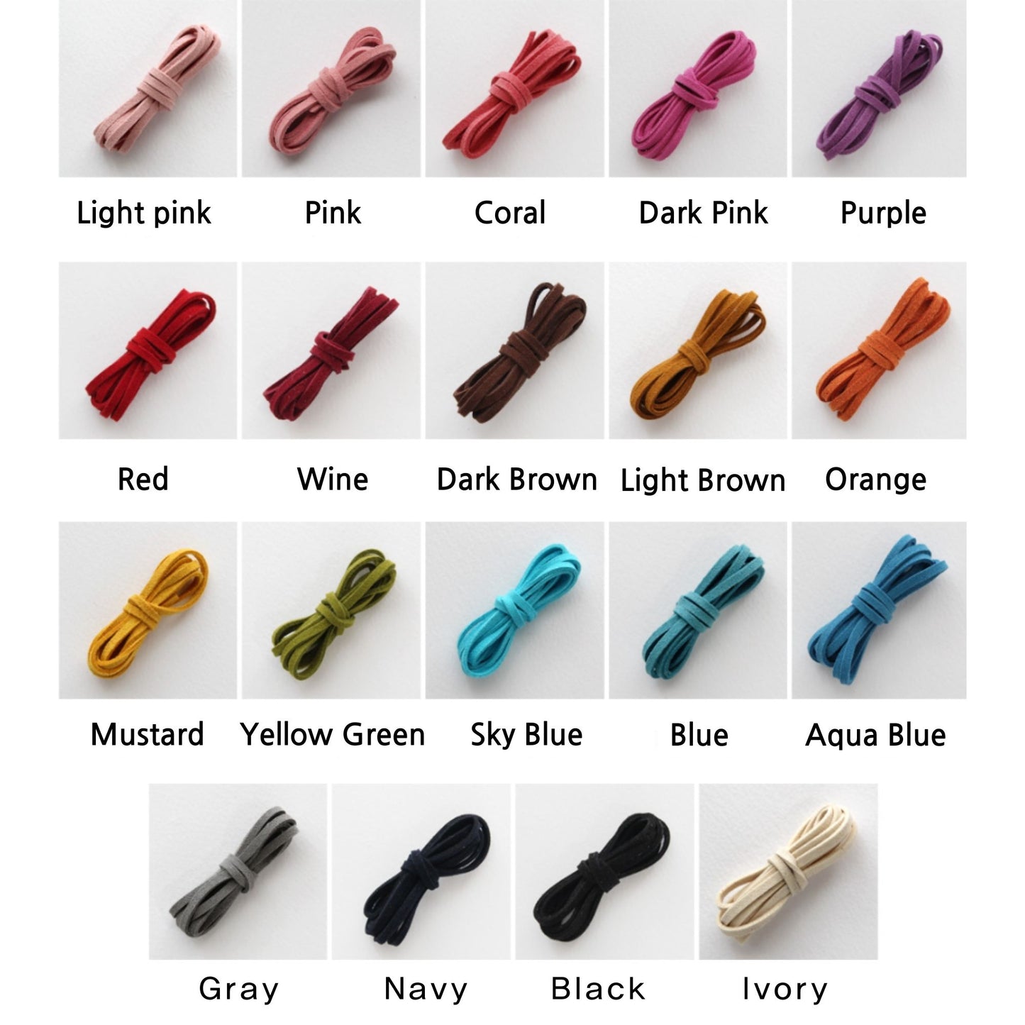 Suede Cord 0.11inch(0.3cm) x 2Yards[C19]