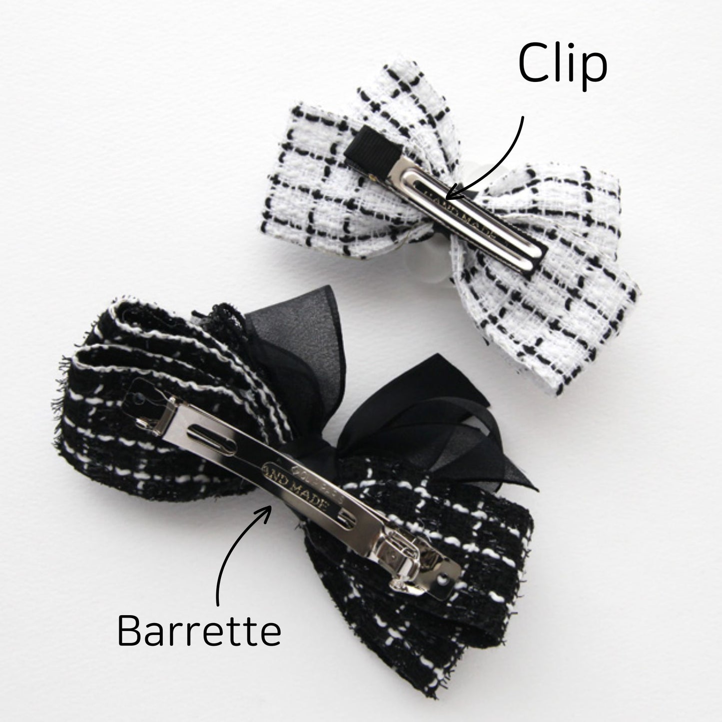 Grid Tweed Hair Accessories