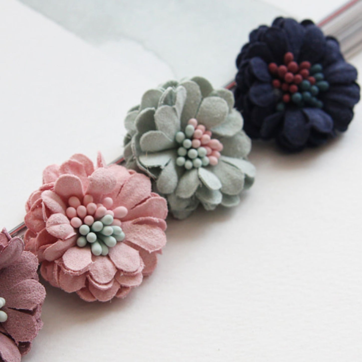 4/10pcs Blossom Corsage,Hair Clip DIY Making[O150]