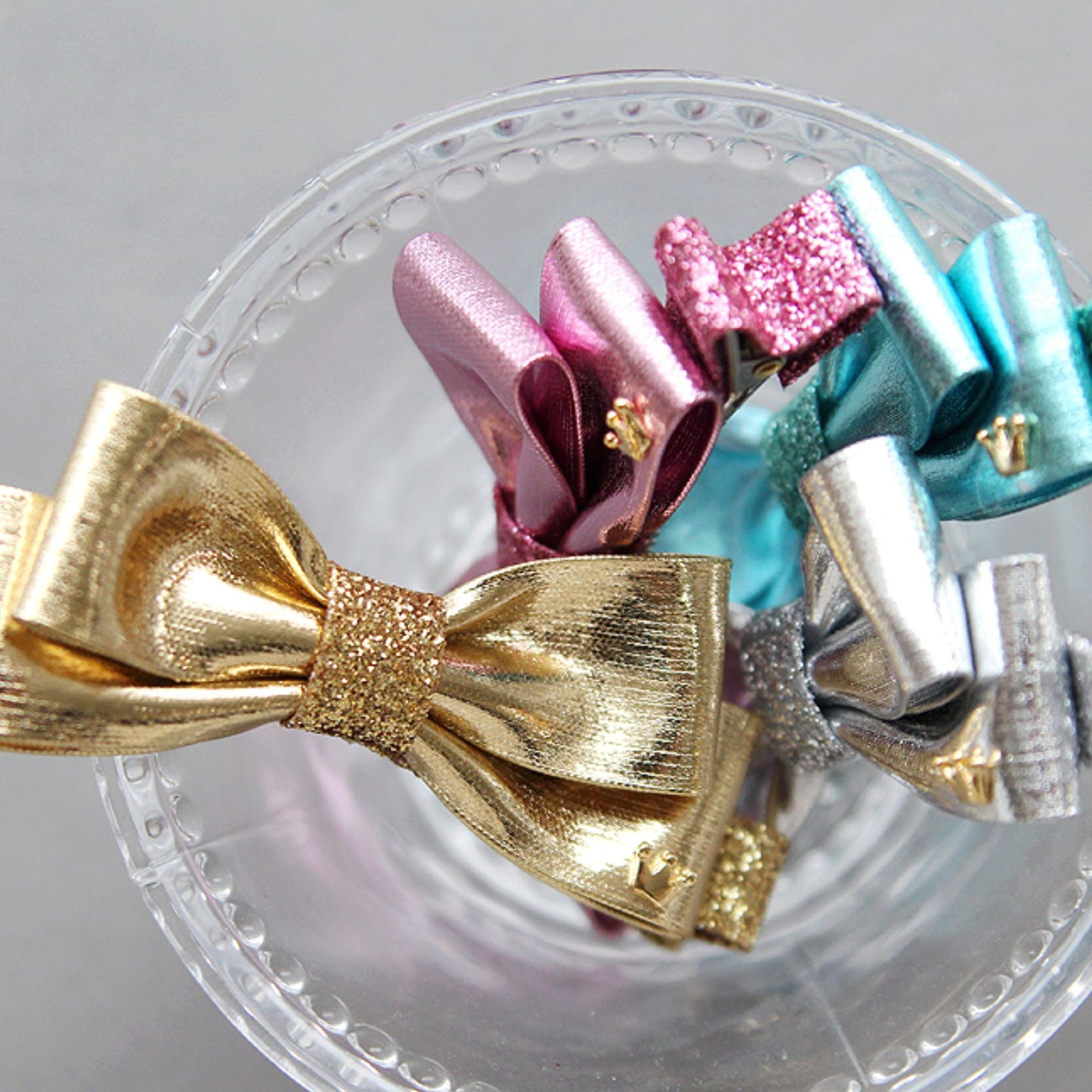 Shine Mirror Fabric Ribbon 0.39inch(1cm), 0.78inch(2cm)x 2Yards