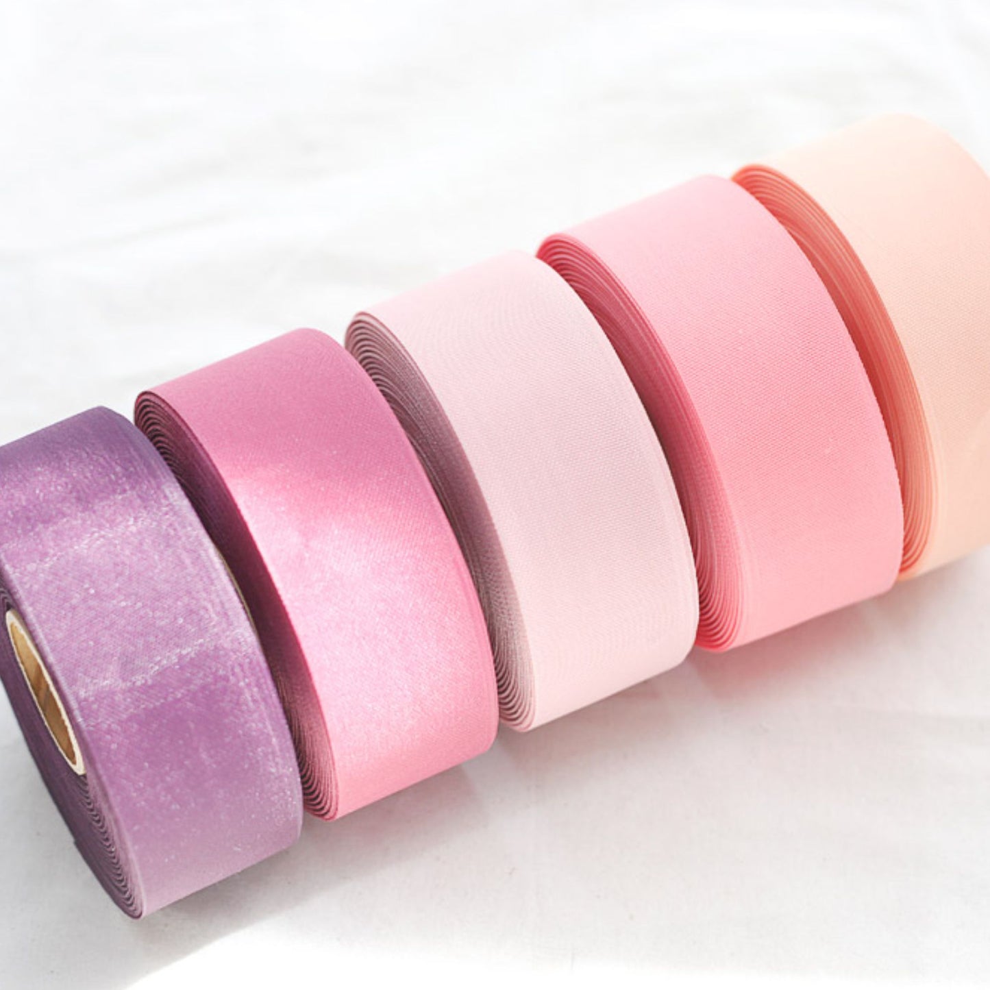 Multiple Colors Organdy Ribbon 0.98/1.57inch (2.5cm/4cm) x 2Yards