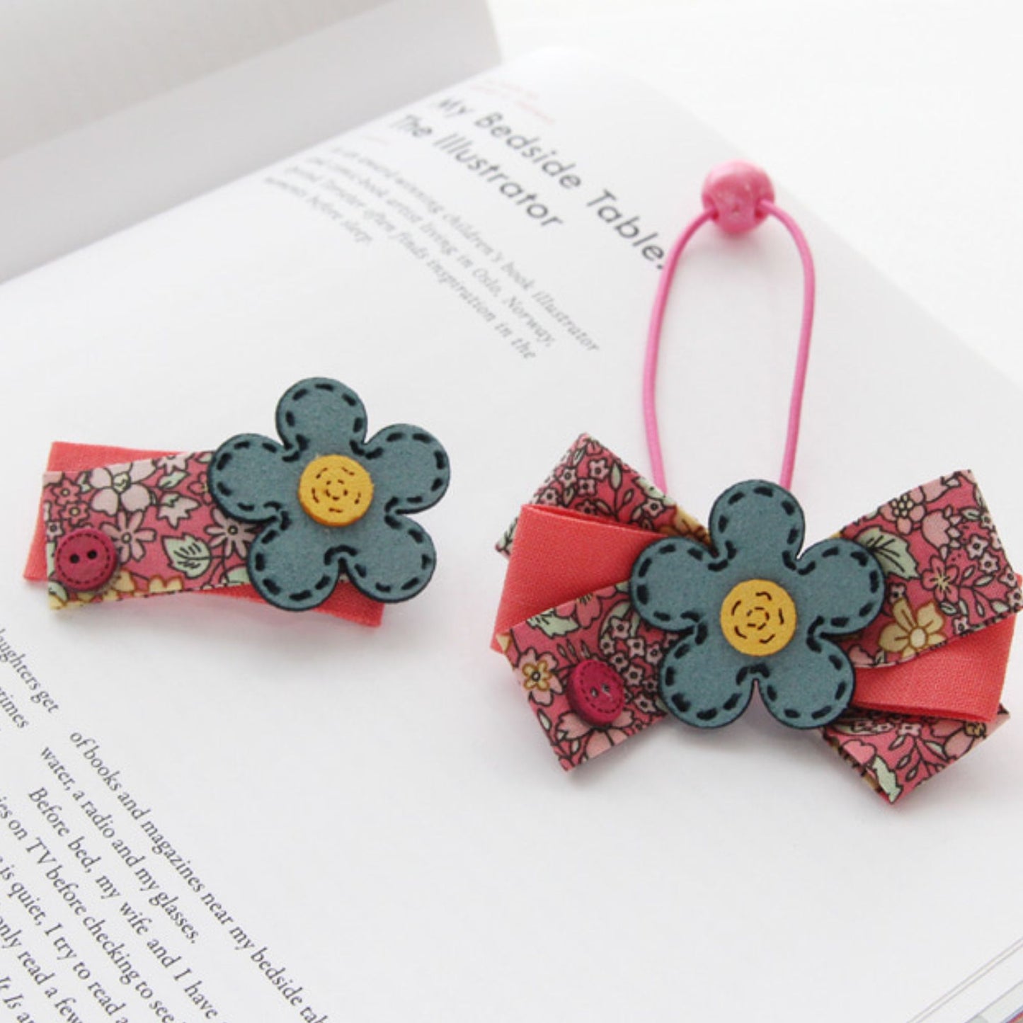 4pcs Colorful Suede Blossoms embellishments[P411]
