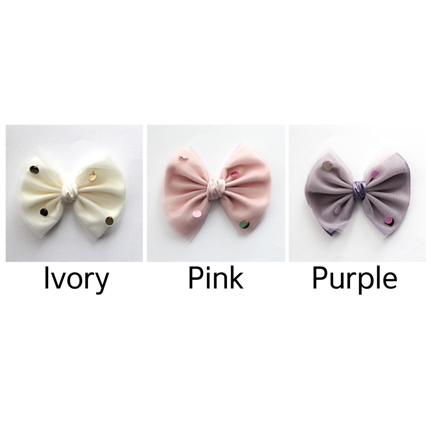 Satin and Mesh Dual-Layer Bow