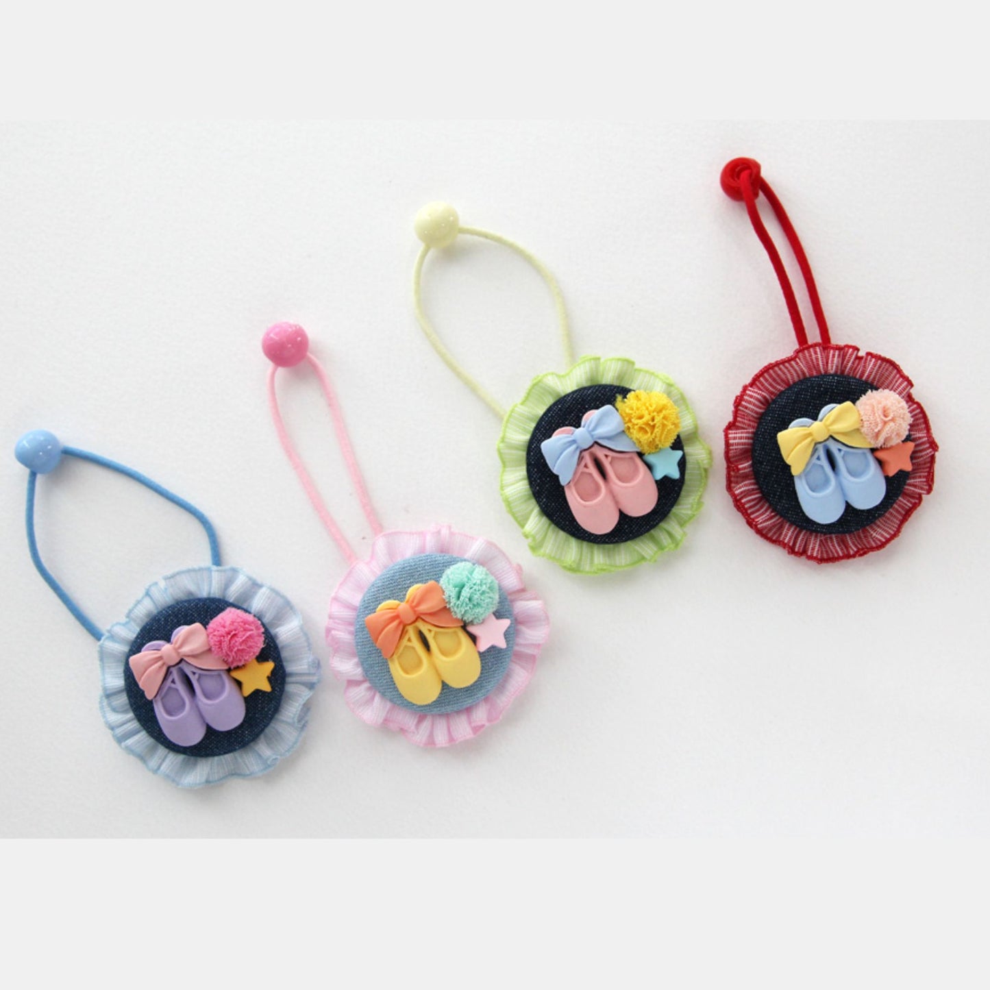 4/10pcs Ballet Shoes Cabochons, Hairclip DIY Supplies [P398]