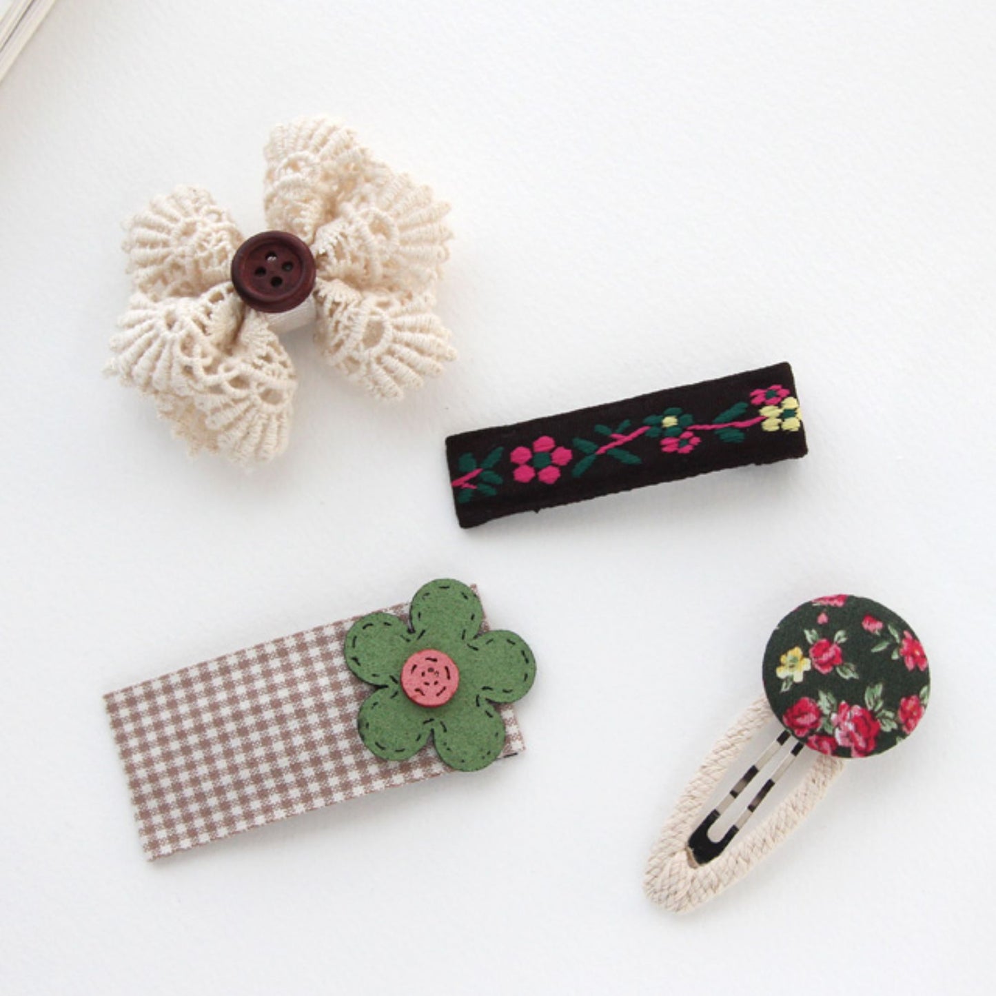4pcs Colorful Suede Blossoms embellishments[P411]