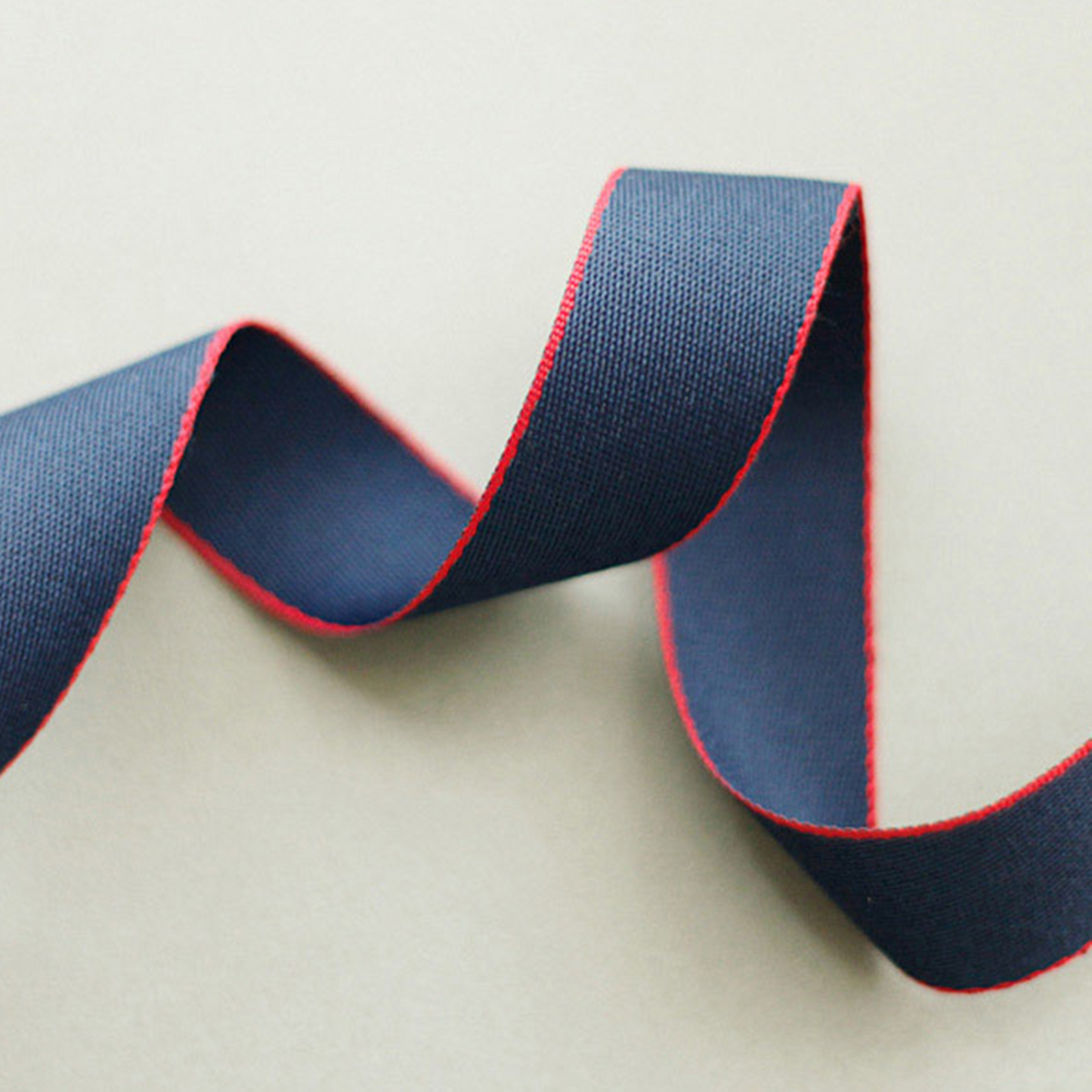 Pointed Edge Contrast Line Ribbon 1.02inch(2.6cm) x 2/5/10Yards