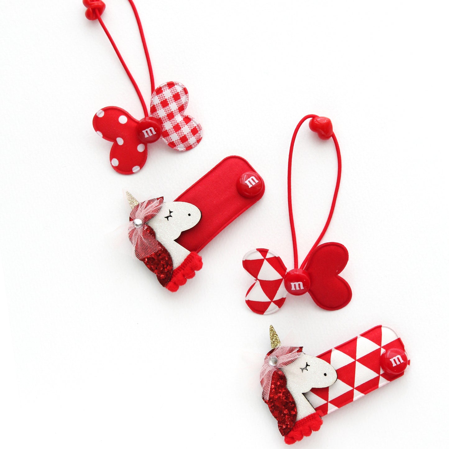 4/10pcs Heart Shape Hair Bobbles, Hair Tie[G28]