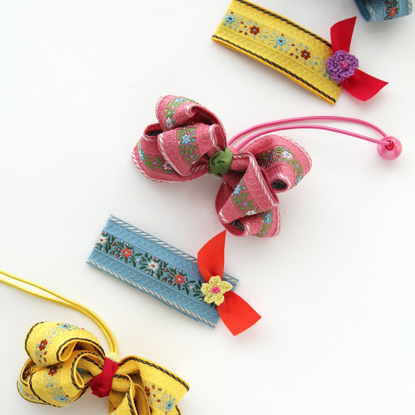Floral Elegance Jacquard Ribbon 1.06inch (2.7cm) x 2/5/10Yards
