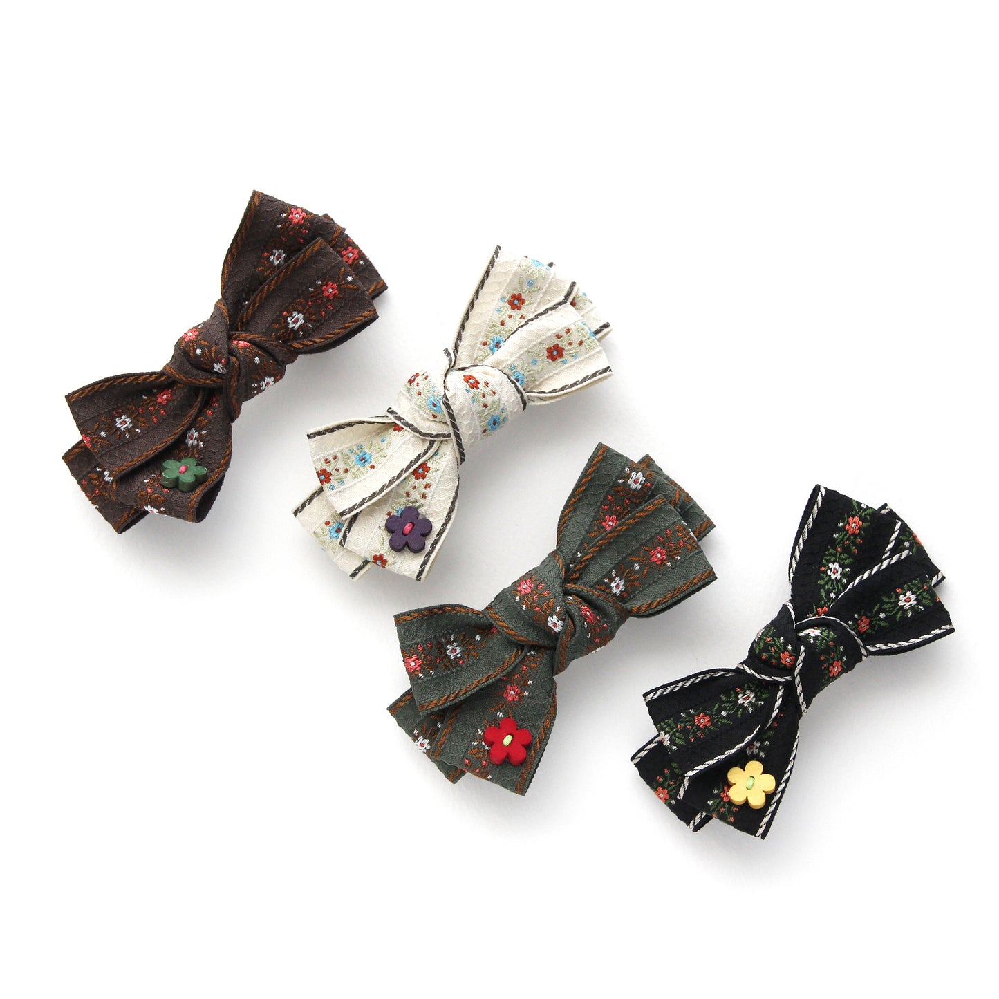 Floral Elegance Jacquard Ribbon 1.06inch (2.7cm) x 2/5/10Yards