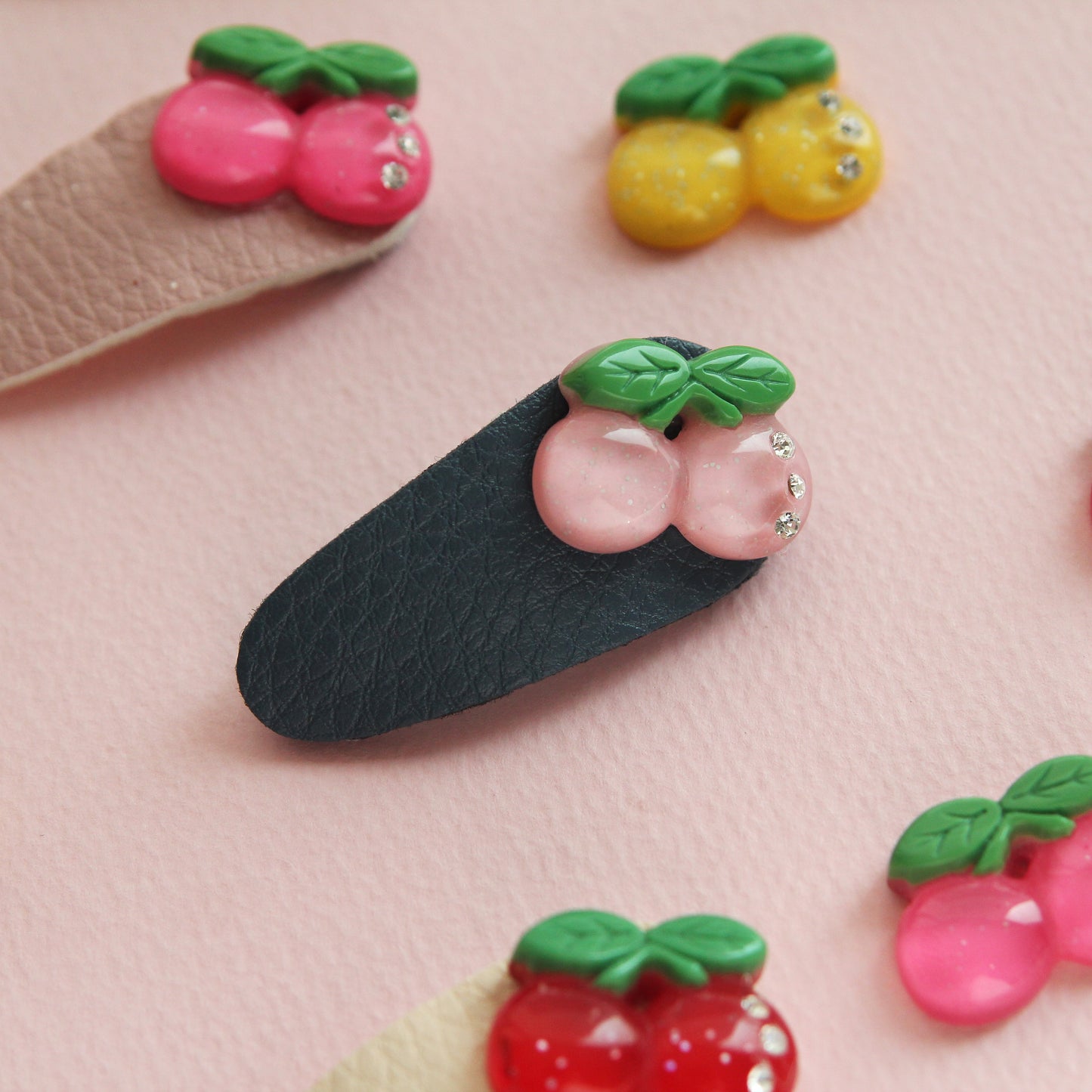 Cherry Cabochons, Hair Accessories, Embellishments 4/10pcs