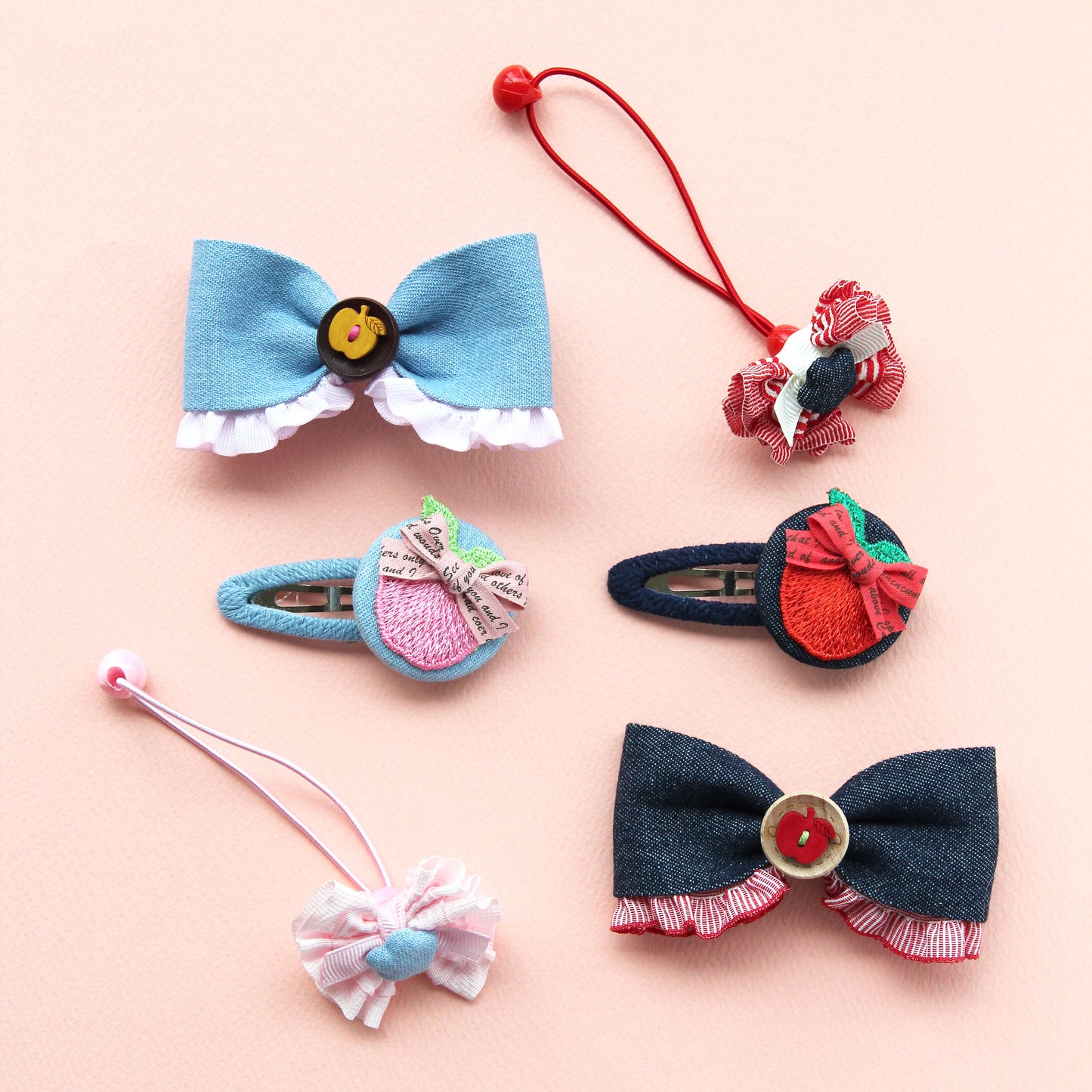 Cherry Cabochons, Hair Accessories, Embellishments 4/10pcs