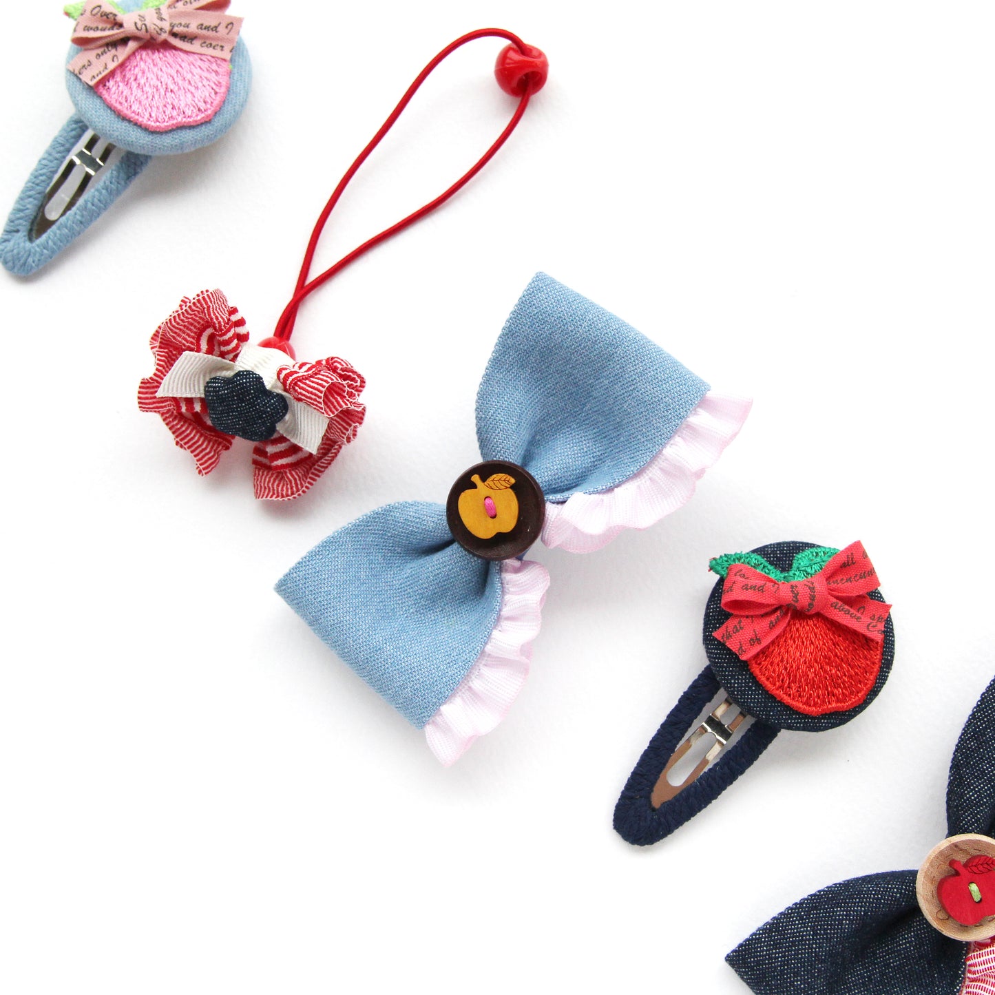 Star Shape Denim Covered Buttons, Metal Flatback 4/10pcs