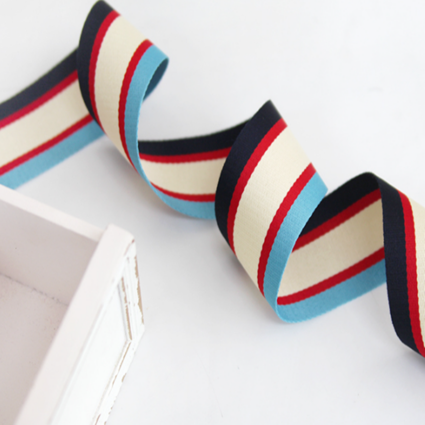 Sky Stripe Ribbon 1.96inch(5cm)x 2/5/10Yards
