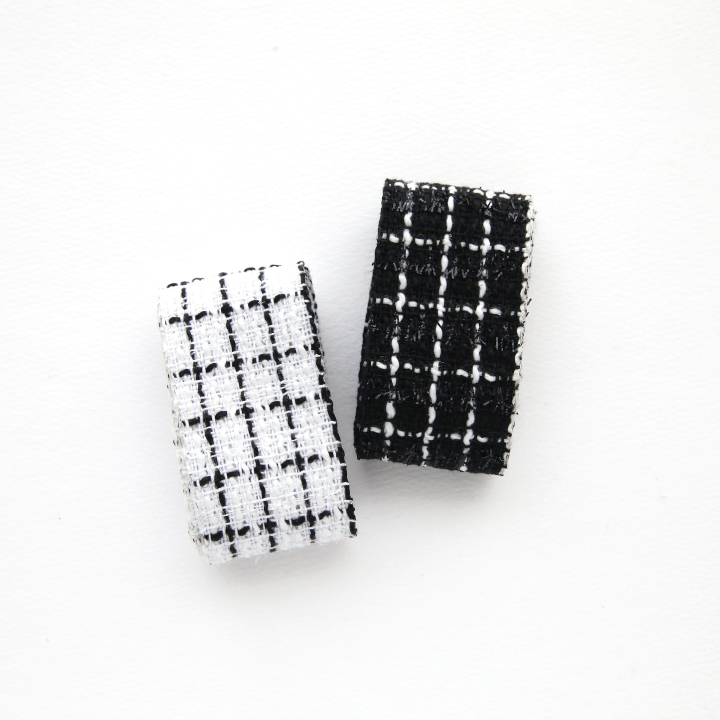 Grid-patterned Tweed Ribbon 1.59inch (3.9cm) x 2/5/10Yards