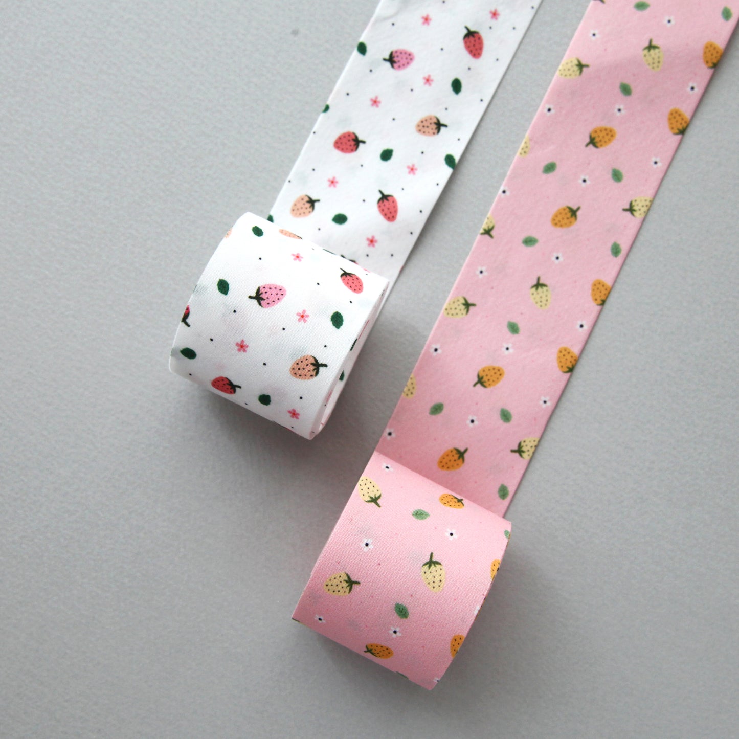 Pink&White Strawberry Ribbon 1.53inch(3.9cm)x 2/5/10Yards