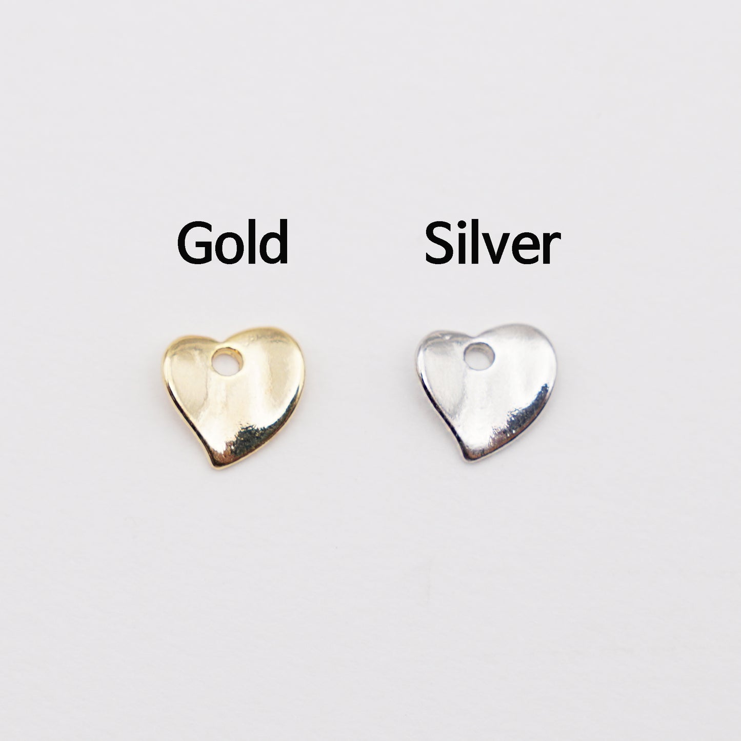 4/10/30pcs Wavy Heart-Shaped Charms[J36]