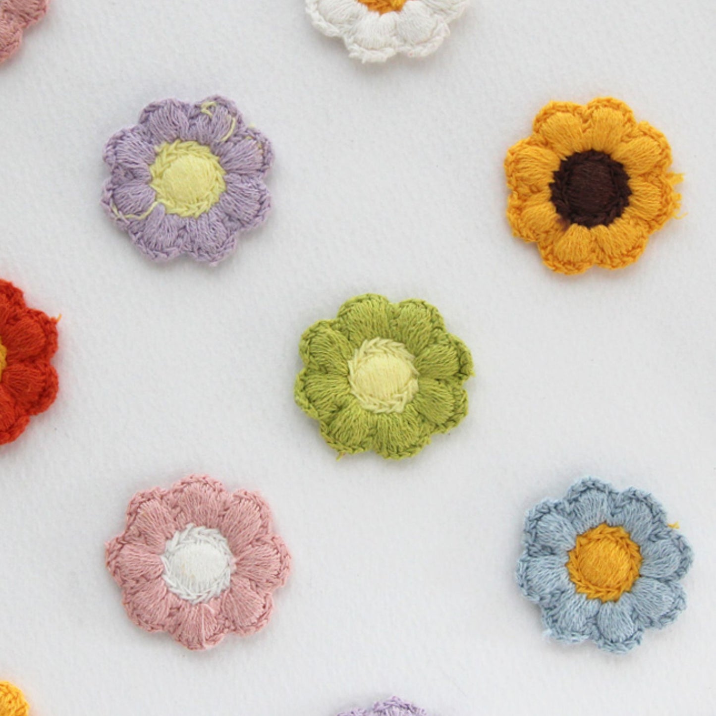 5pcs Blossom Embroidered Embellishments[P307]