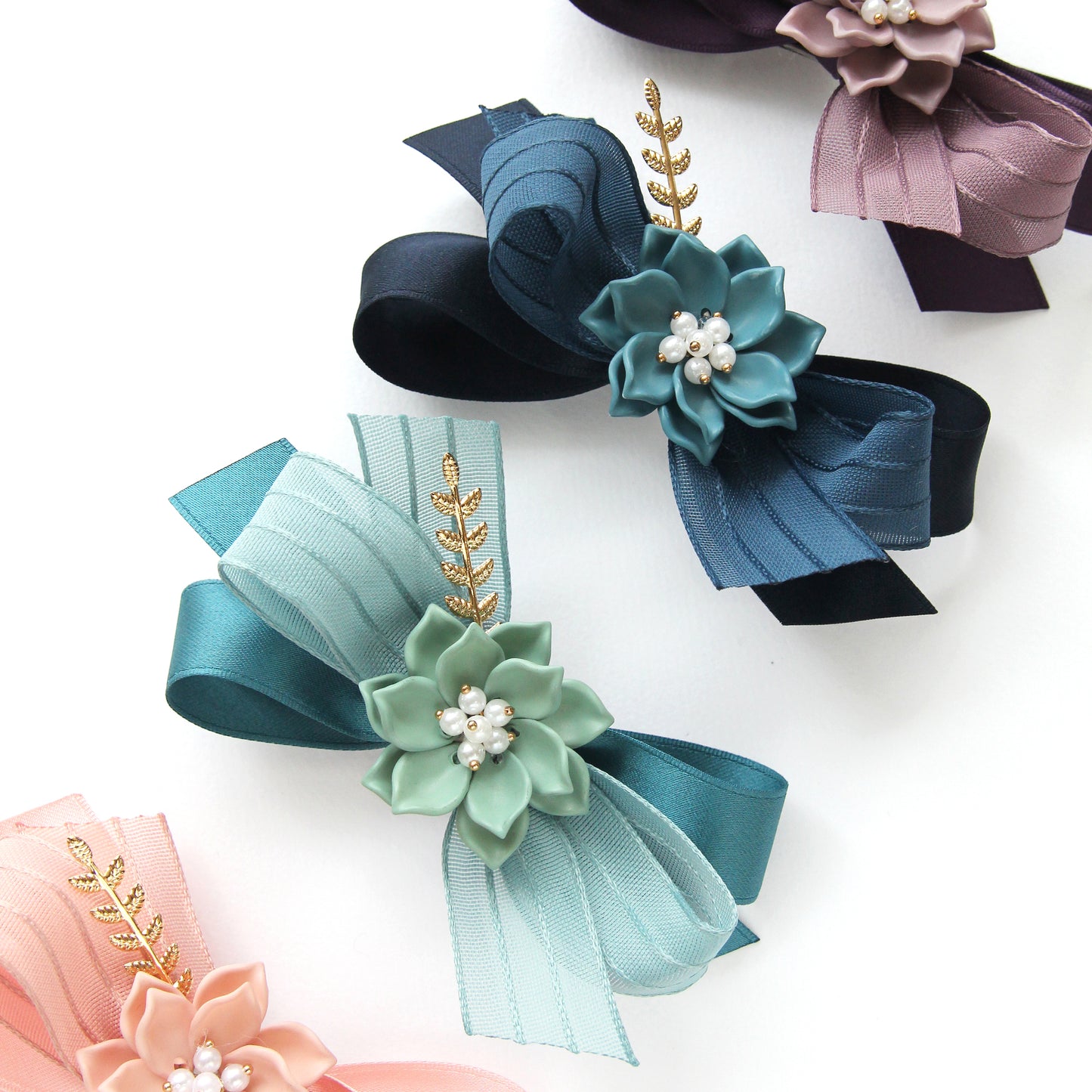 Stripe Mesh Ribbon 1.06/1.57inch (2.7cm/4cm)x2Yards