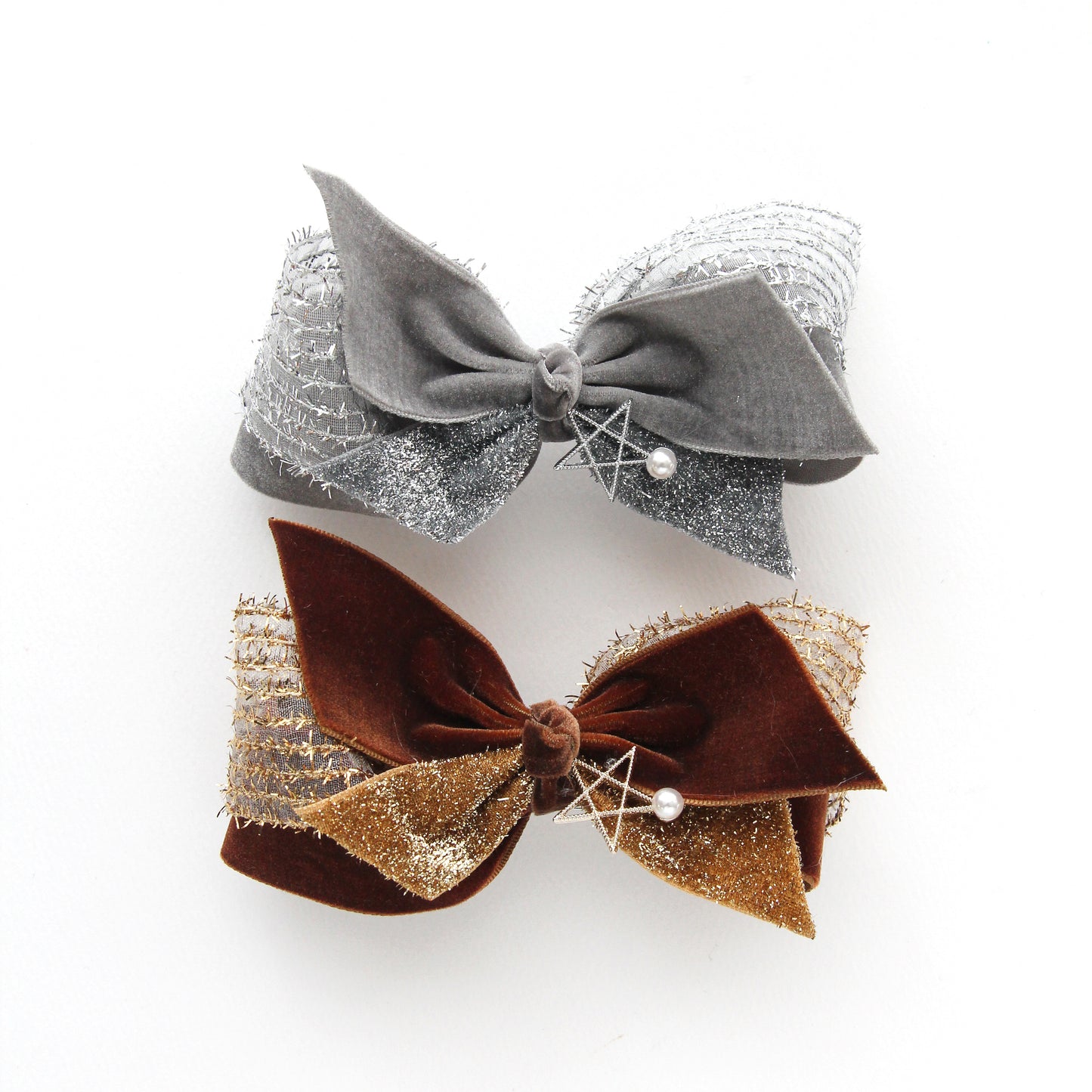 Glitter Stripe Ribbon 0.98/1.57inch (2.5cm/4cm) 2Yards