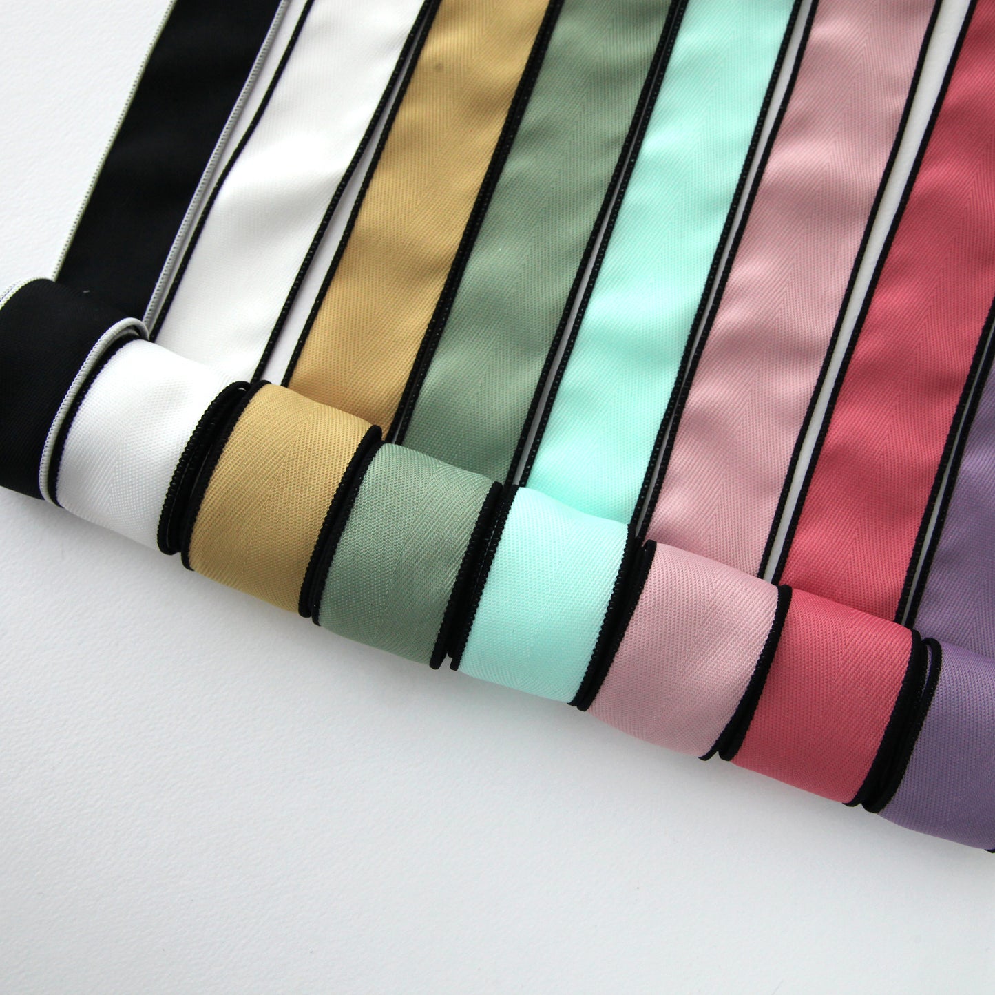 Herringbone Ribbon with Wired Edges 1.5inch (3.8cm) x 2/5/10Yards