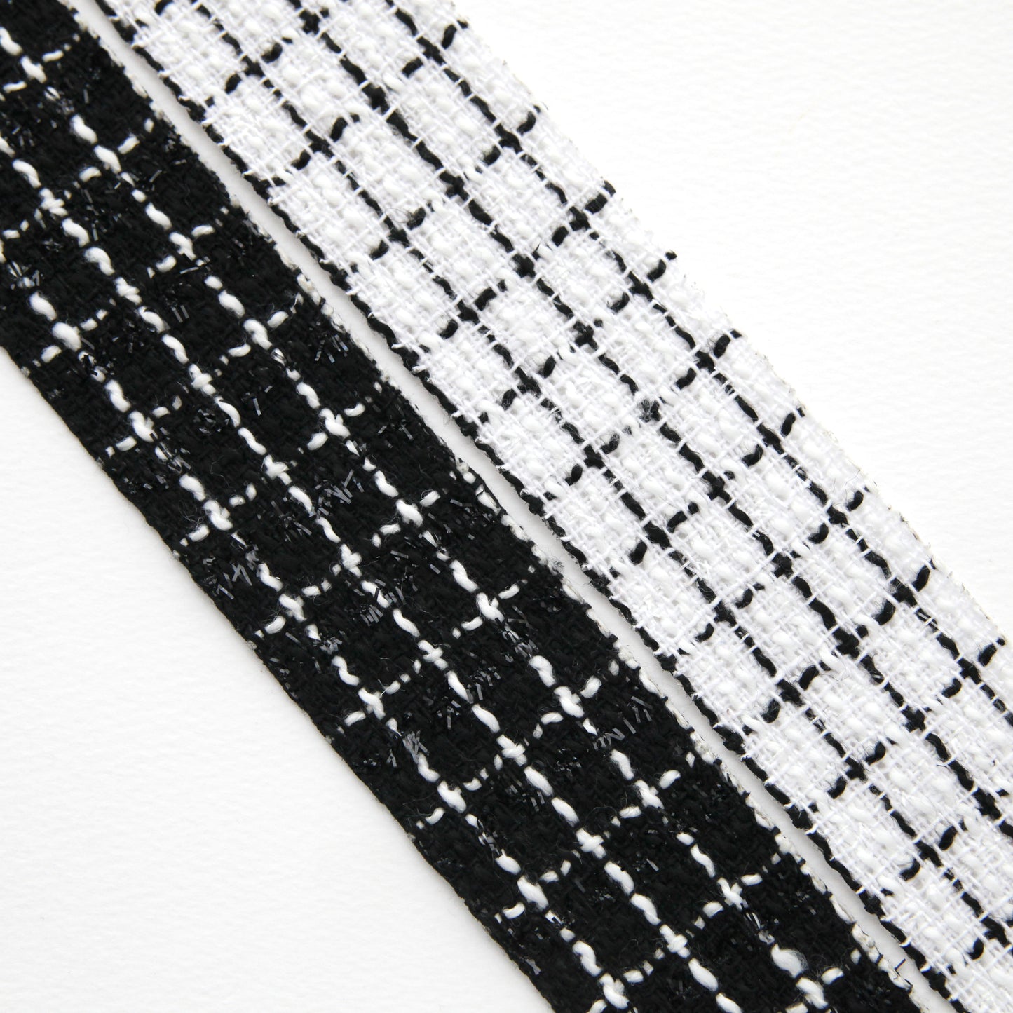 Grid-patterned Tweed Ribbon 1.59inch (3.9cm) x 2/5/10Yards