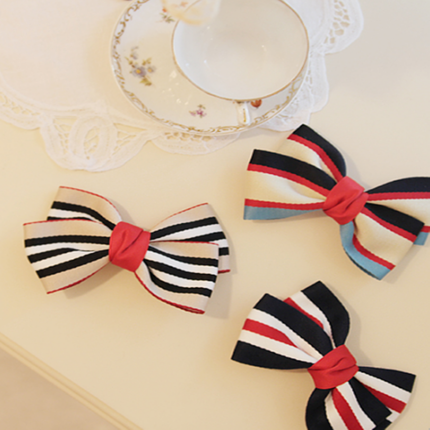 Sky Stripe Ribbon 1.96inch(5cm)x 2/5/10Yards