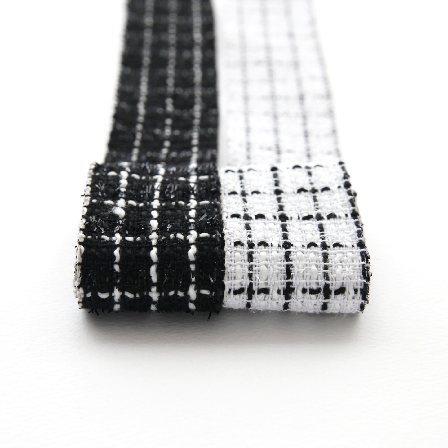 Grid-patterned Tweed Ribbon 1.59inch (3.9cm) x 2/5/10Yards