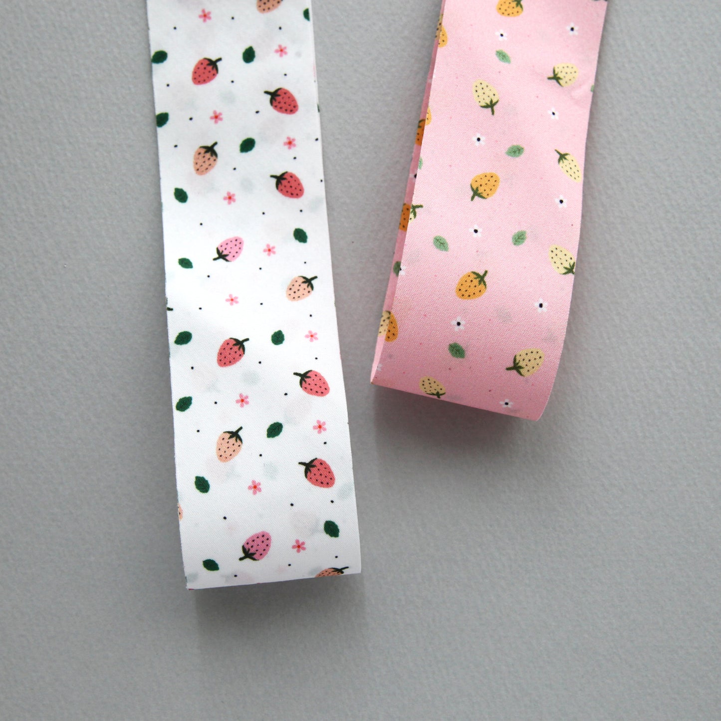 Pink&White Strawberry Ribbon 1.53inch(3.9cm)x 2/5/10Yards